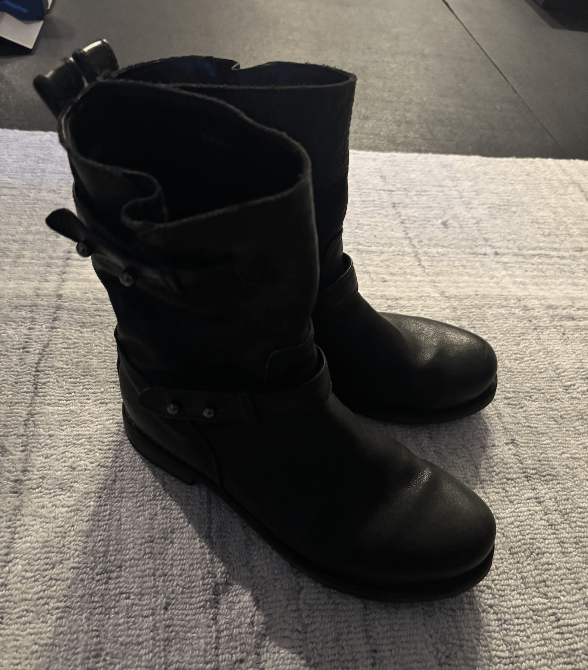 Rag & Bone Rag & Bone Black Leather Moto Boots Vintage Size US 6.5 / IT 36.5 - 1 Thumbnail