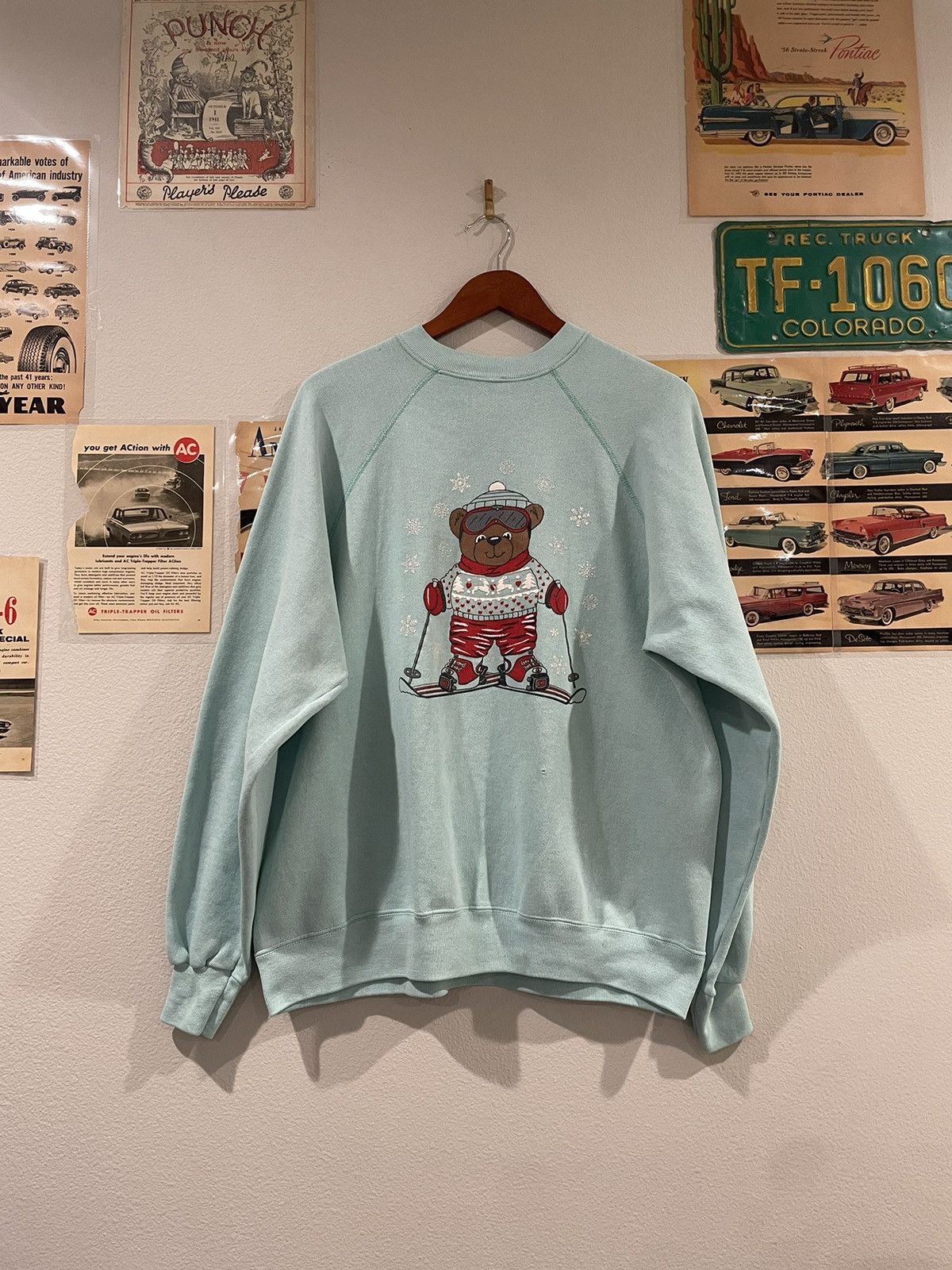 Tultex × Vintage Bear Crewneck Size US L / EU 52-54 / 3 - 1 Thumbnail