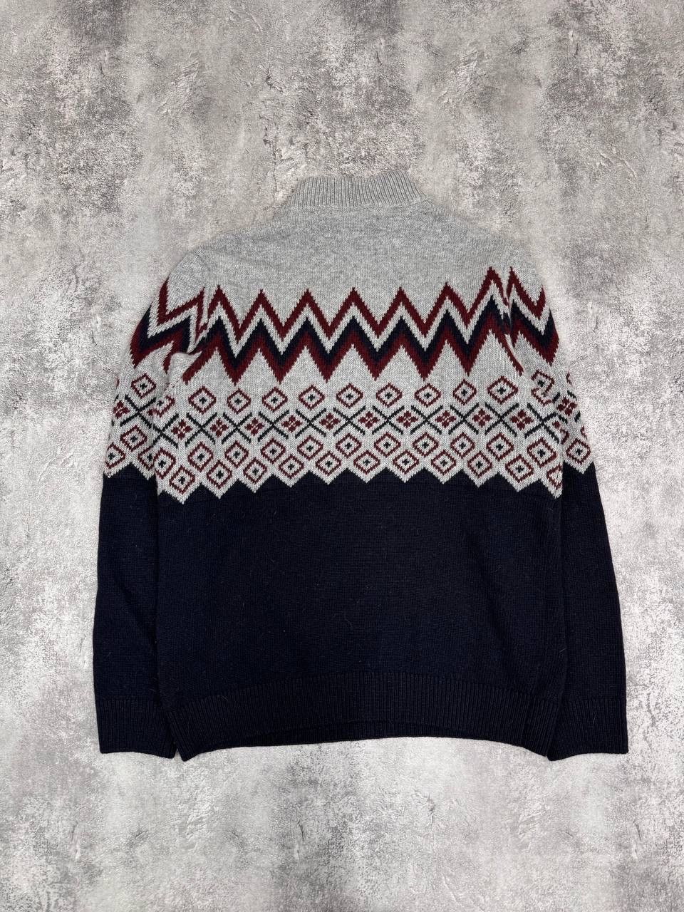 Barbour Barbour Established 1894 Nordic Pattern Half Zip SweaterNavy Size US L / EU 52-54 / 3 - 6 Thumbnail