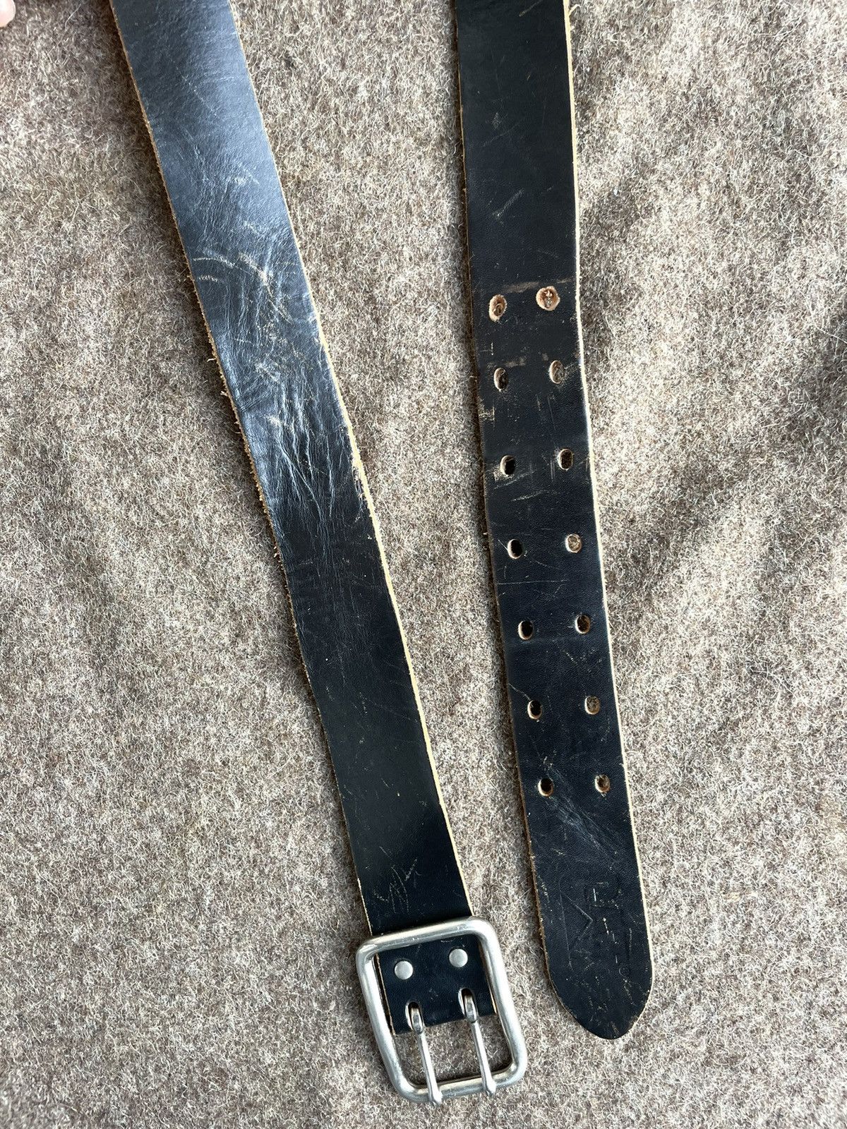 Caterpillar × Genuine Leather CAT Leather Belt Size ONE SIZE - 4 Thumbnail