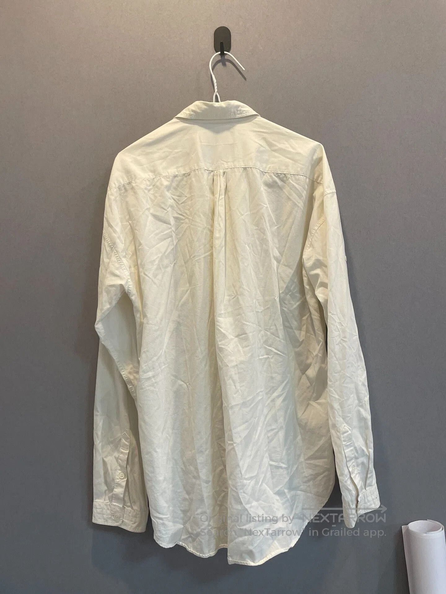 Maison MIHARA YASUHIRO Elegant White Woven Shirt by Miharayasuhiro. Size XXL / US 16-18 / IT 52-54 - 2 Thumbnail
