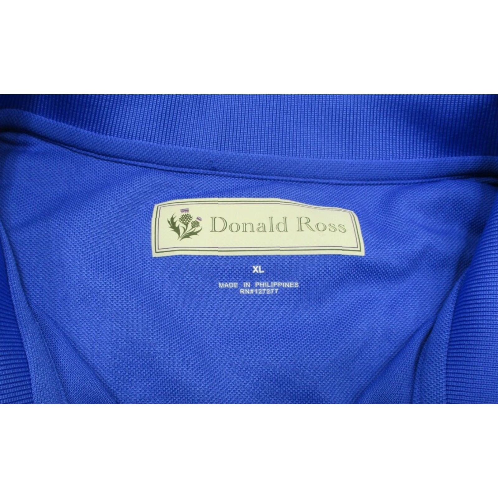 Vintage Donald Ross Polo Shirt Unisex Adults XL Short Sleeve Blue Preppy Golf Casual Button Collar Logo Collection: Turtle Creek Mens Womens? Size US XL / EU 56 / 4 - 5 Thumbnail