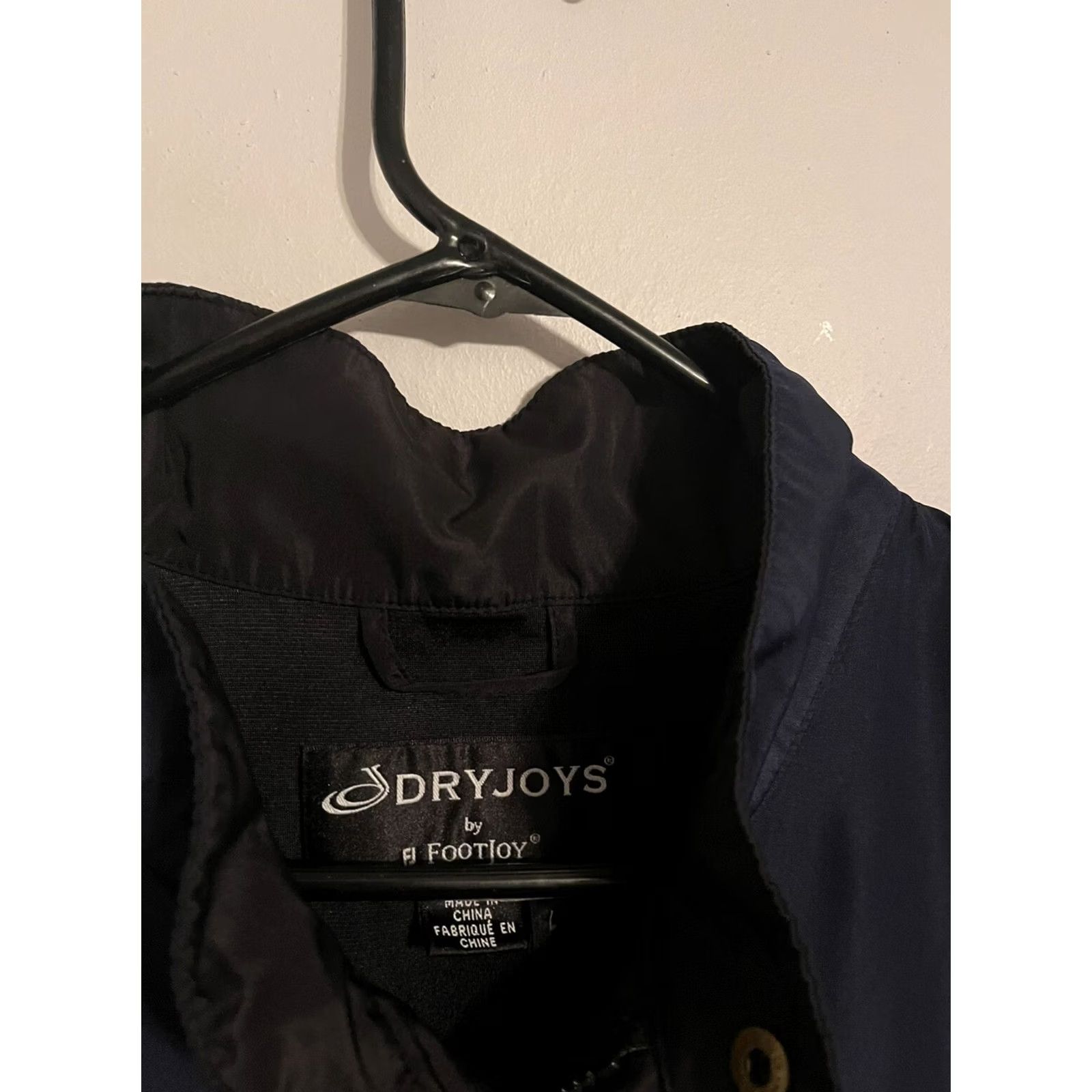 Footjoy FootJoy DryJoys FJ Windbreaker Rain Jacket Zip Off Sleeves Navy Men's Large Golf Size US L / EU 52-54 / 3 - 3 Thumbnail