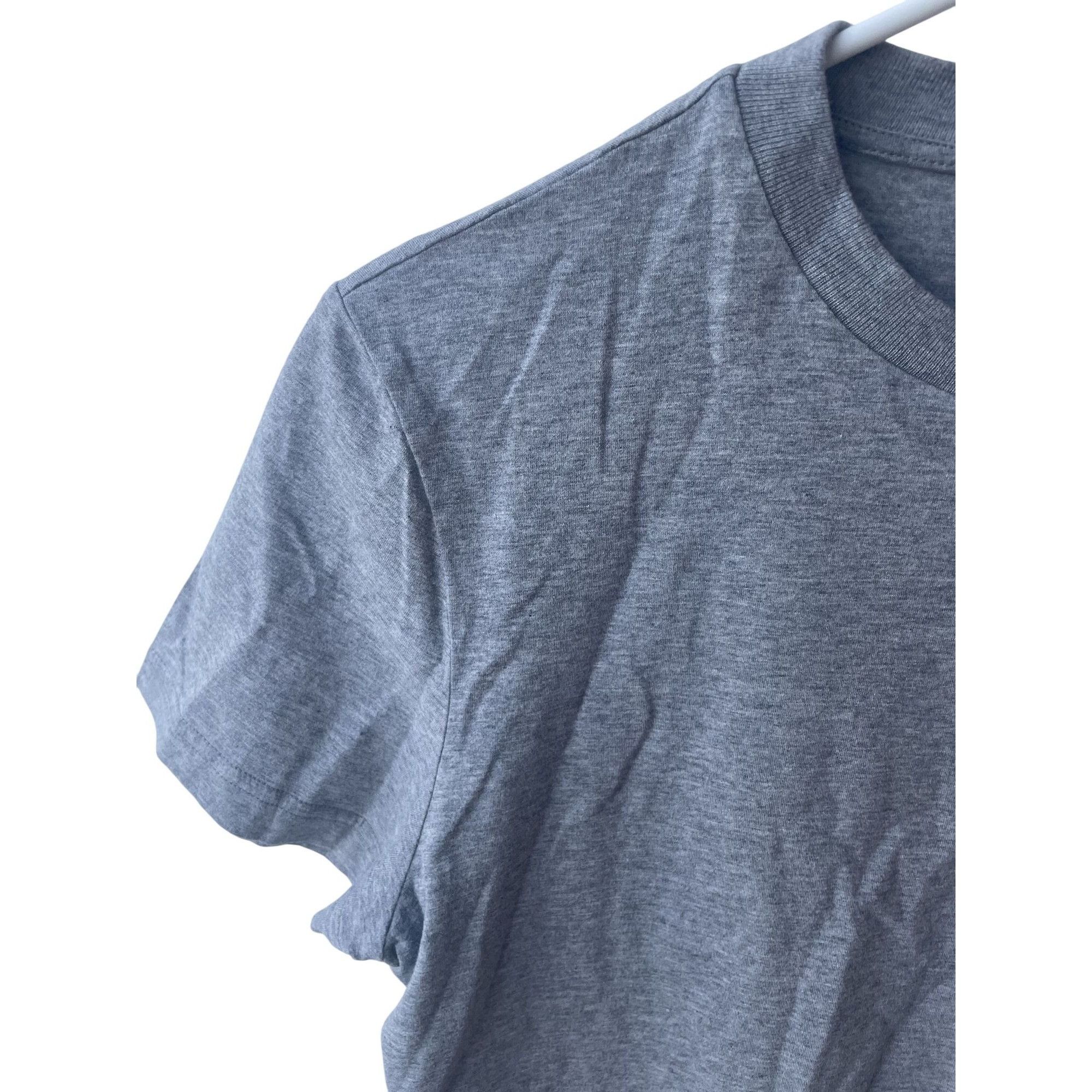 Miu Miu Miu Miu Womens Grey Cotton T-Shirt With Red Embroidered Logo Size S / US 4 / IT 40 - 3 Thumbnail