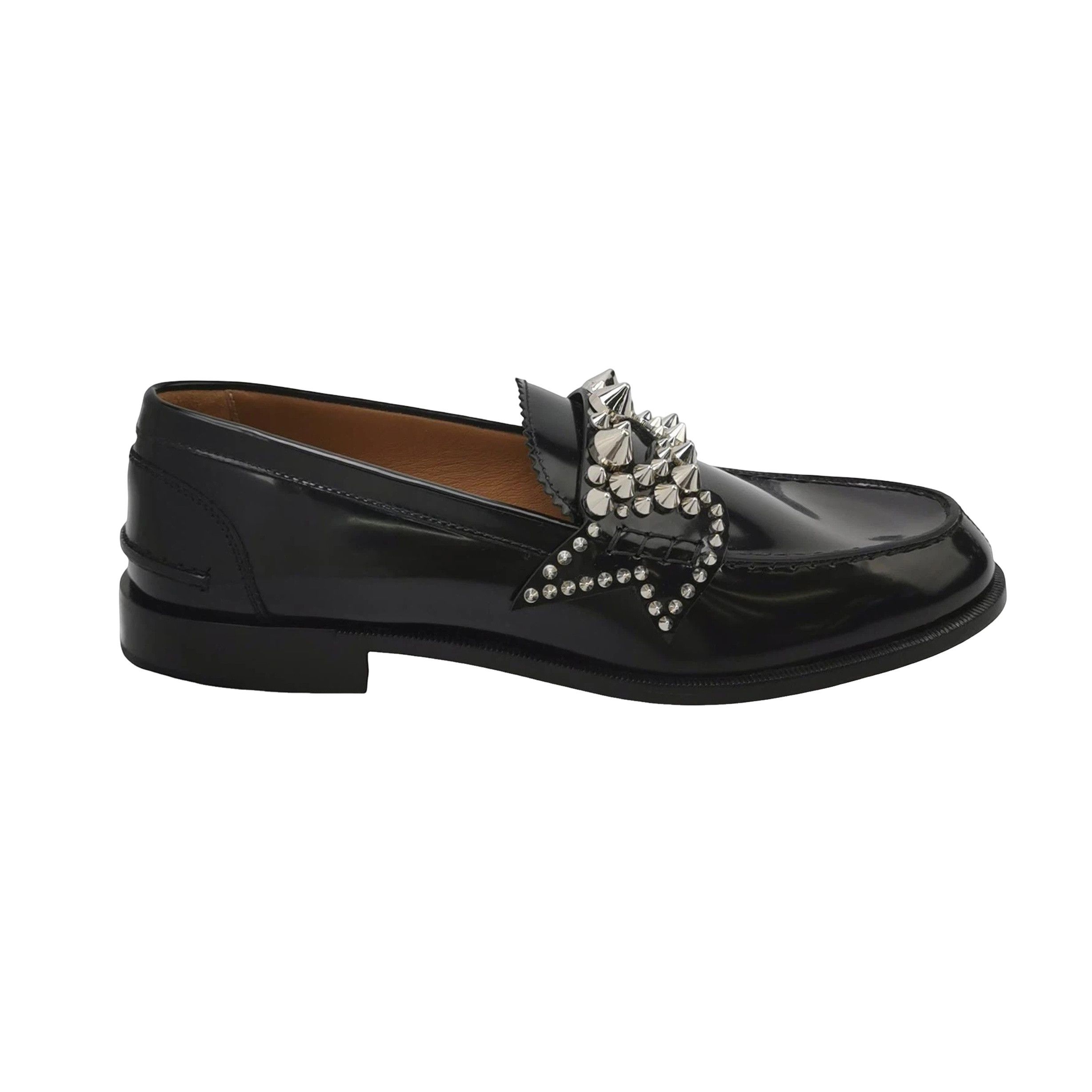 Christian Louboutin Christian Louboutin Spiked Leather Loafers EU 40 Size US 7 / EU 40 - 1 Thumbnail