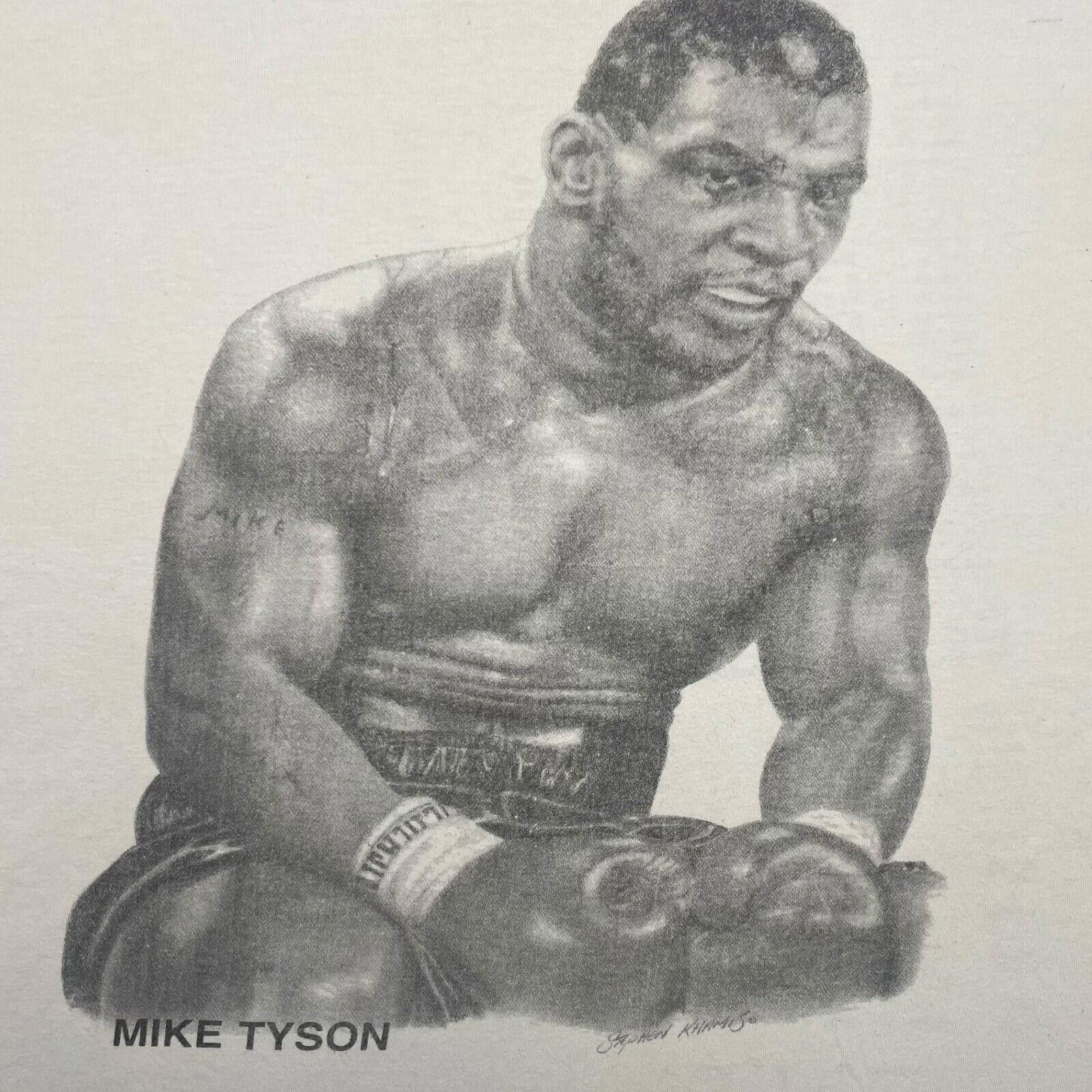 Designer Vintage 1990 Mike Tyson Rap Tee Size US L / EU 52-54 / 3 - 3 Thumbnail