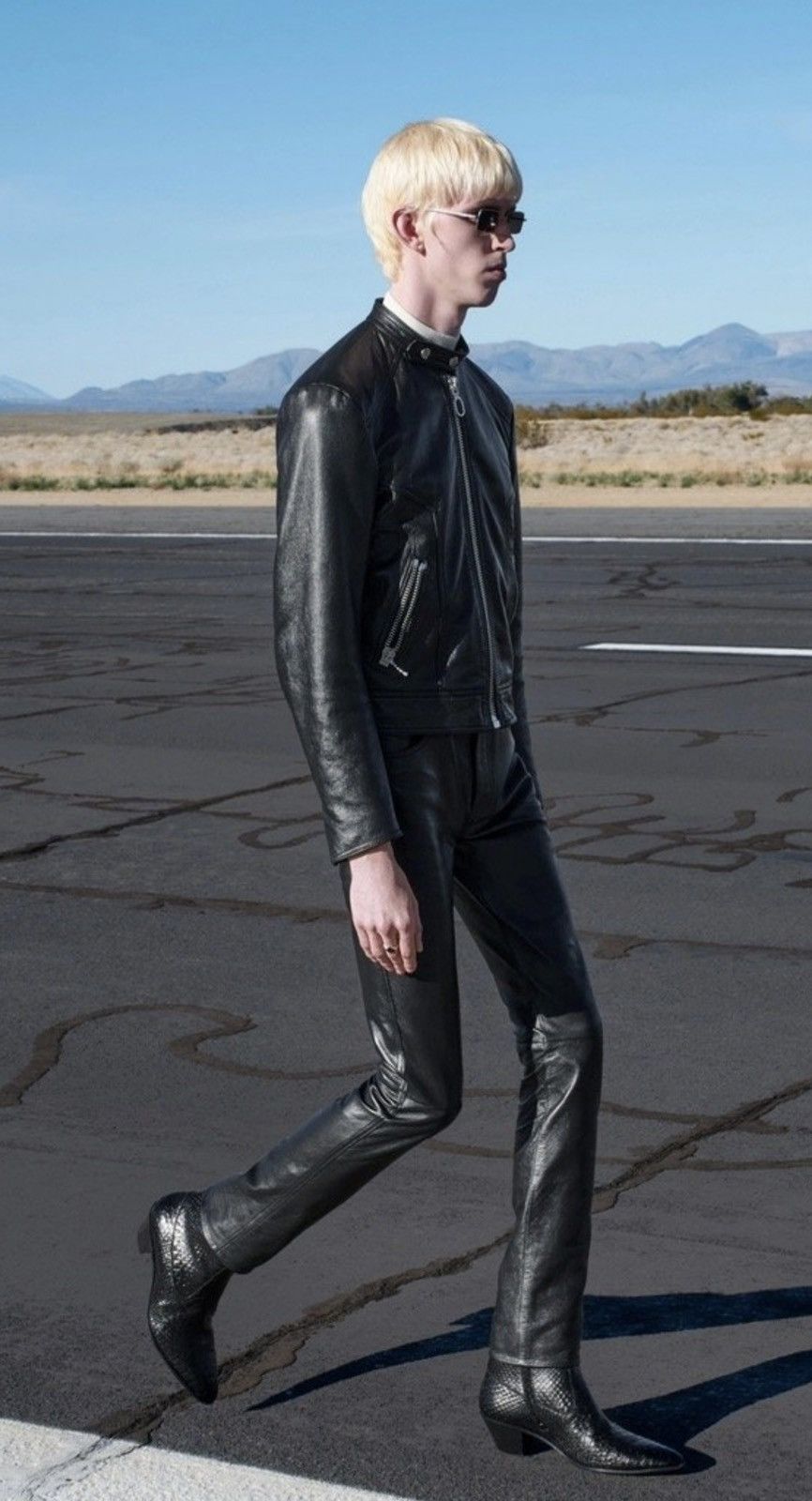 Celine $5.7k FW24 Celine Cafe Racer blouson leather jacket Hedi 52 Size US L / EU 52-54 / 3 - 4 Thumbnail