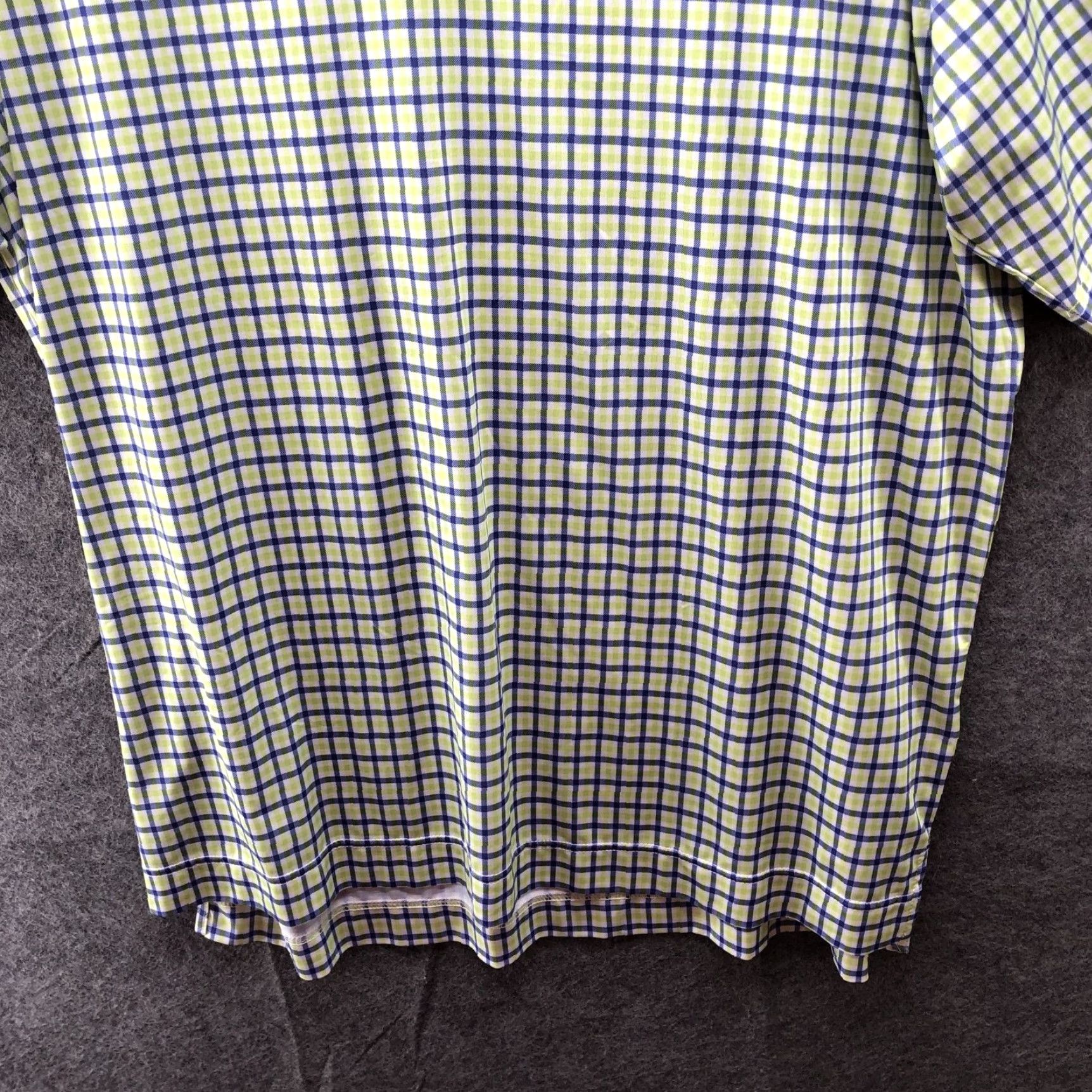 Footjoy FootJoy Polo Shirt Mens XL Short Sleeve Yellow Plaid Performance Golf Shirt Size US XL / EU 56 / 4 - 4 Thumbnail