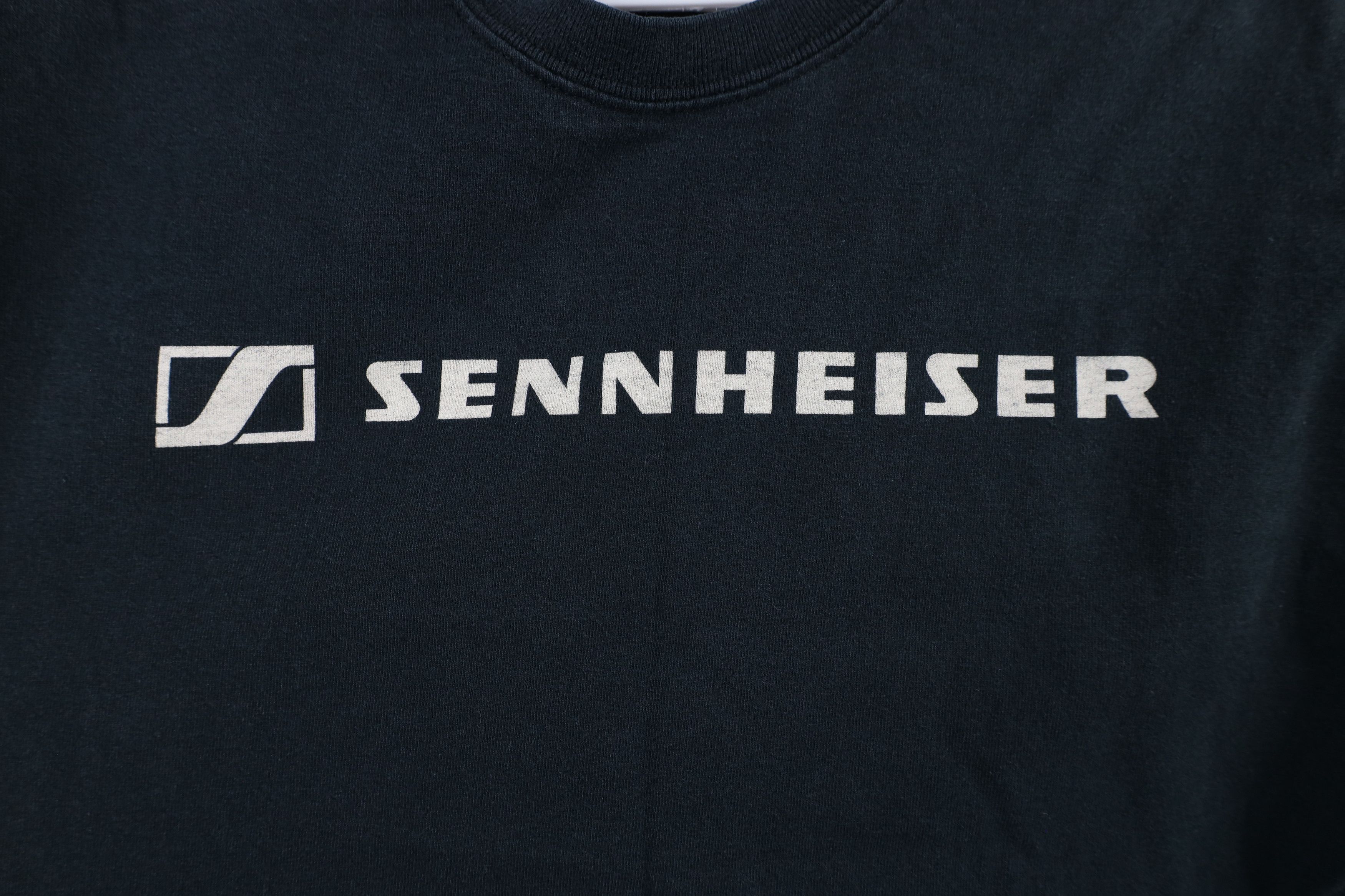Vintage Vintage 90s Y2K Spell Out Sennheiser Music T-Shirt Black Size US M / EU 48-50 / 2 - 4 Thumbnail