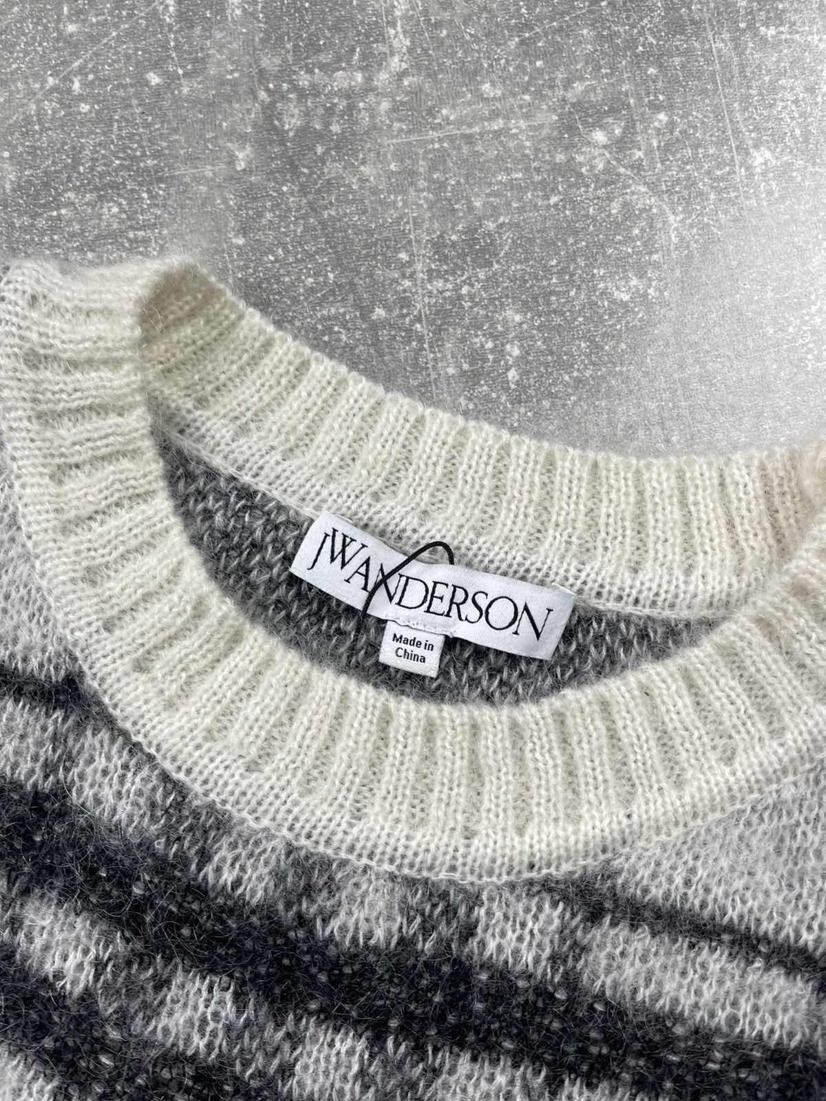 JW Anderson JW Anderson Anchor Logo Plaid Mohair Wool Sweater Size US L / EU 52-54 / 3 - 9 Thumbnail