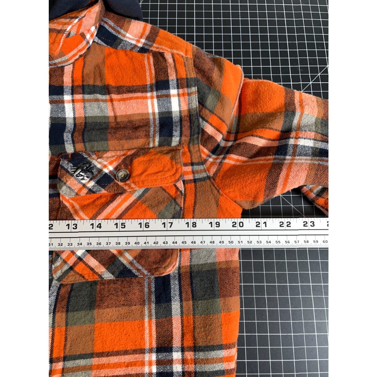 Vintage Legendary Whitetails Jacket Hooded Zip Flannel Orange Plaid Shacket Men's Medium Size US M / EU 48-50 / 2 - 5 Thumbnail