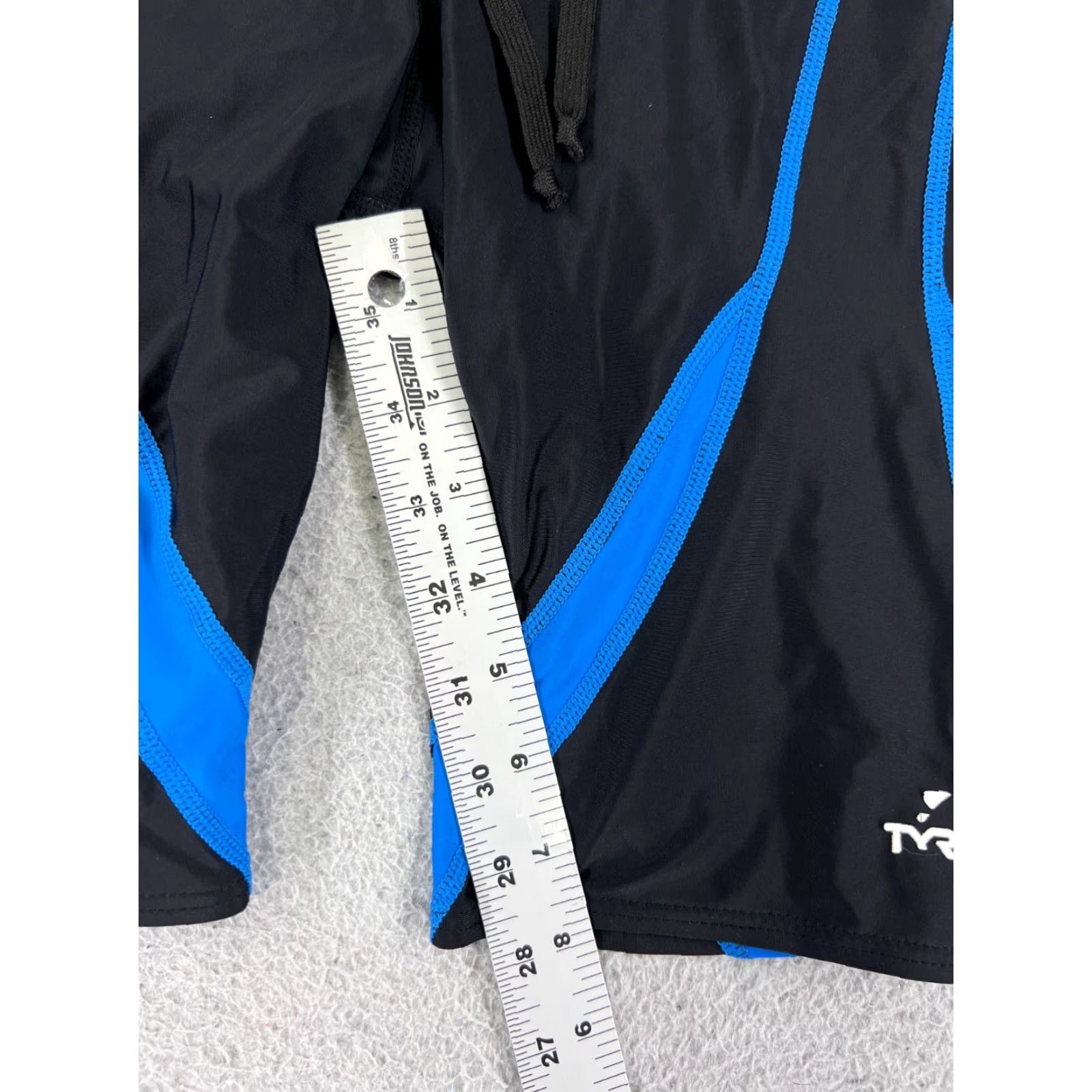 Vintage TYR Bottom Jammer 30 Adult Men Blue Black Polyester Spandex Compression Size US 30 / EU 46 - 6 Thumbnail