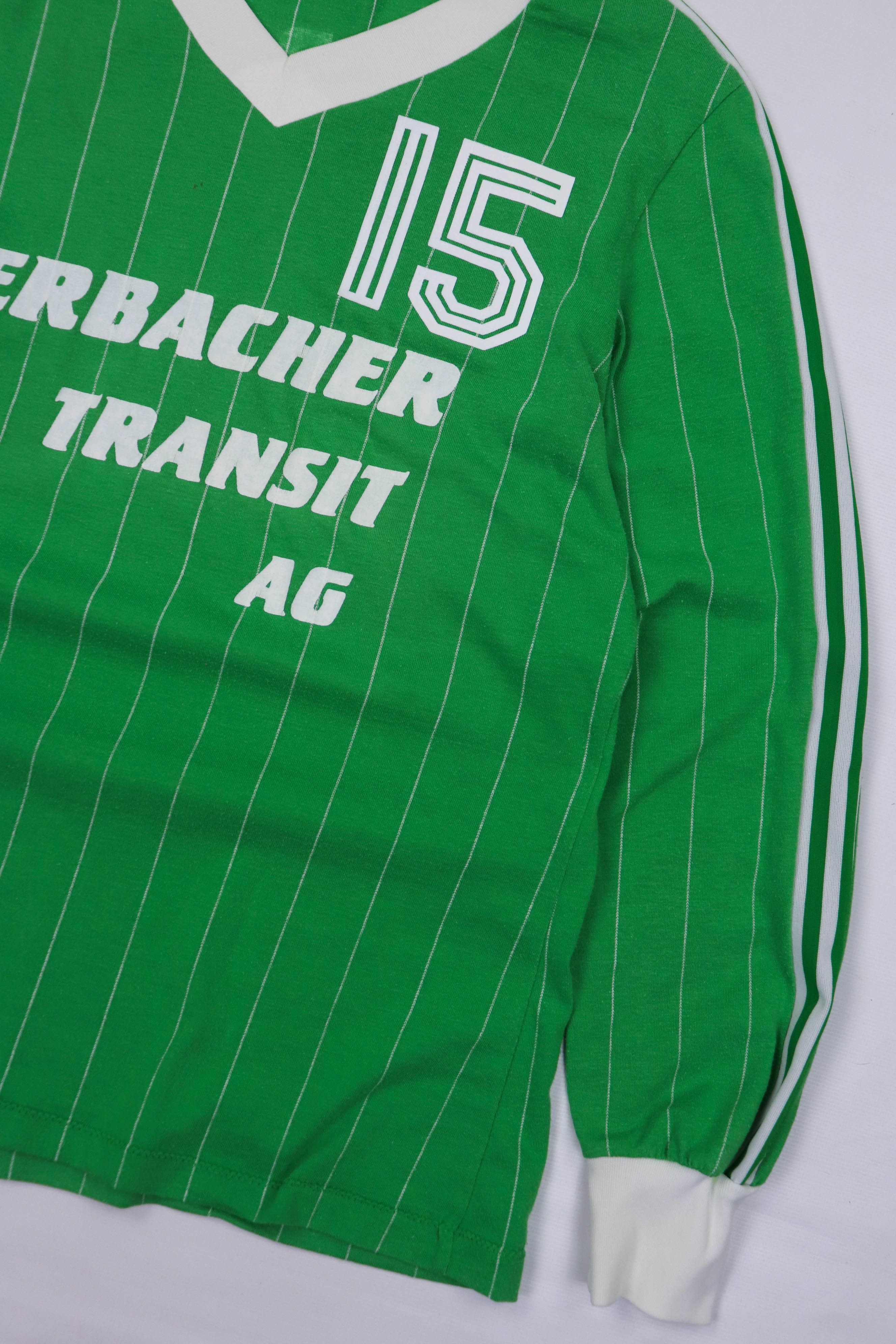 Adidas 70-80s Vintage Adidas Ventex Made in France LS Soccer Shirt Size US M / EU 48-50 / 2 - 5 Thumbnail