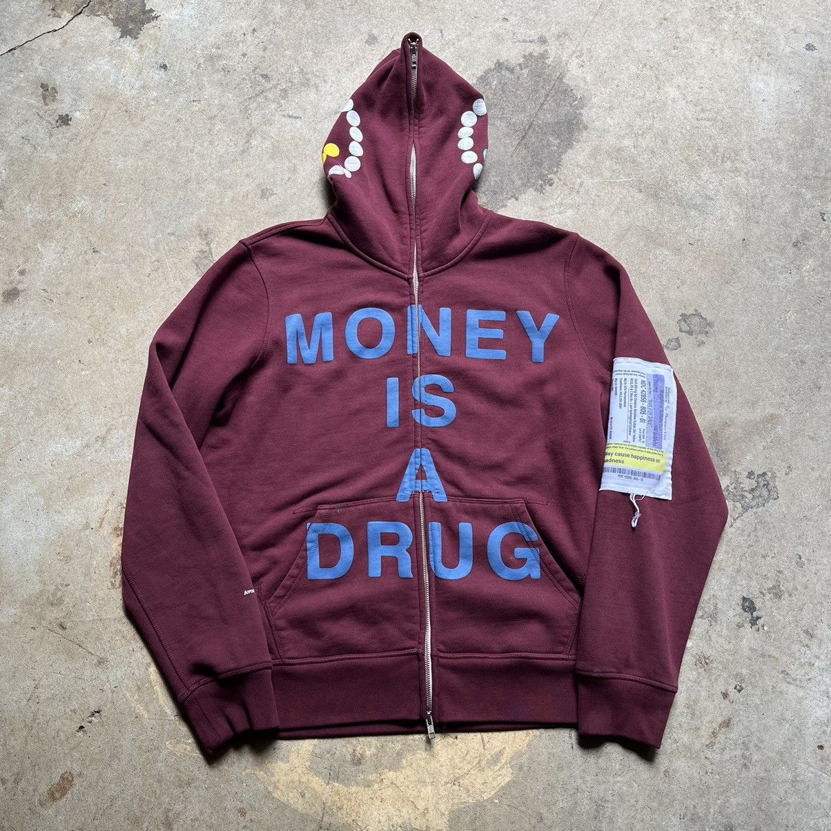 Archival Clothing Money is a Drug Pill Morphine Grunge Goth FullZip Emo ...