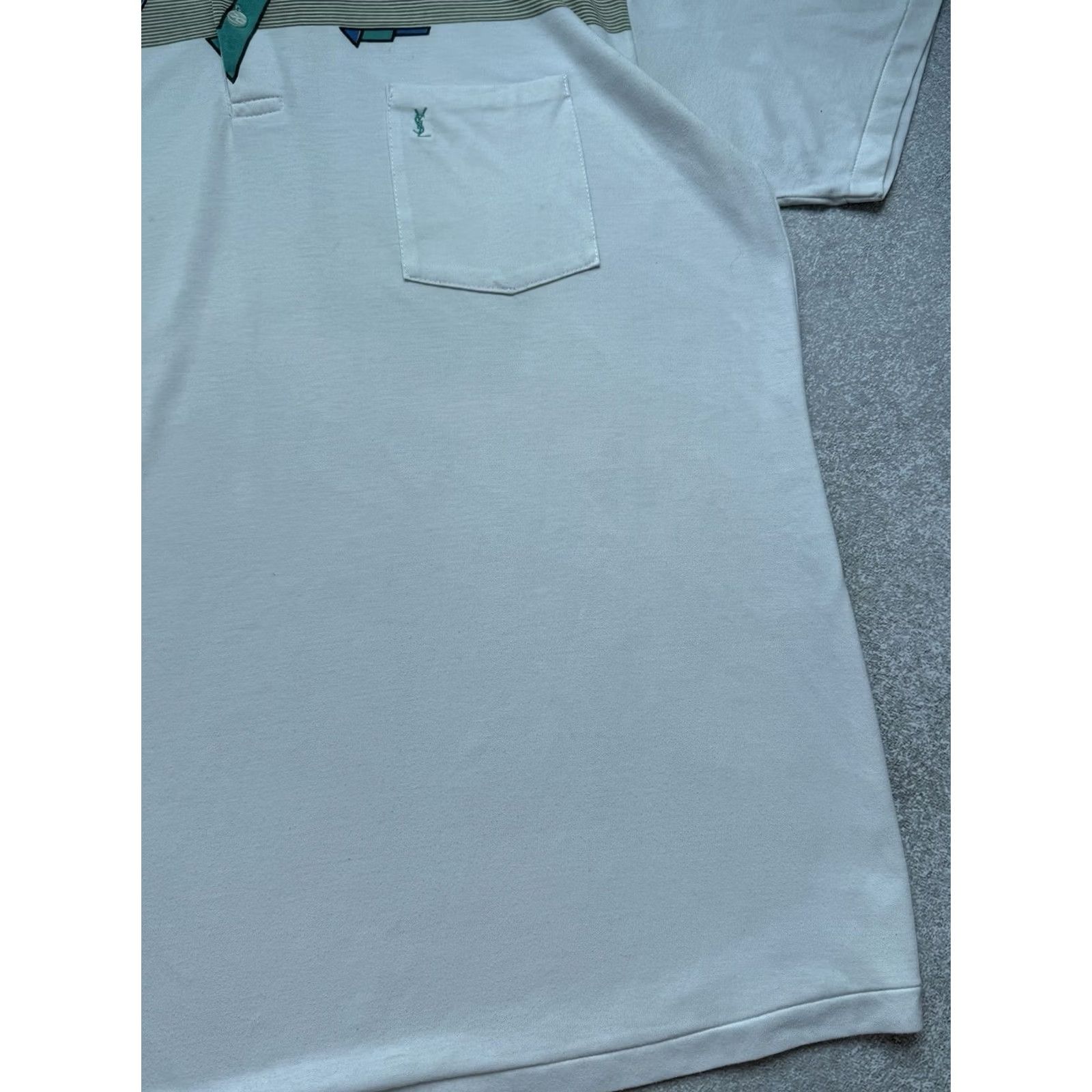 Yves Saint Laurent VINTAGE Yves Saint Laurent Polos T-Shirt White Casual Size M Mens Polo Short Sleeve Collared 90s 80s Luxury YSL Vintage Polos Size US M / EU 48-50 / 2 - 5 Thumbnail