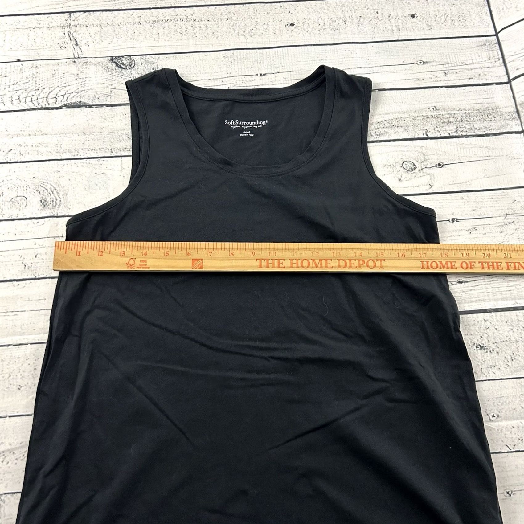 Soft Surroundings Soft Surroundings Tank Women S Black Solid Sleeveless Top Shirt Vintage Womens Small Solid Black Size S / US 4 / IT 40 - 4 Thumbnail
