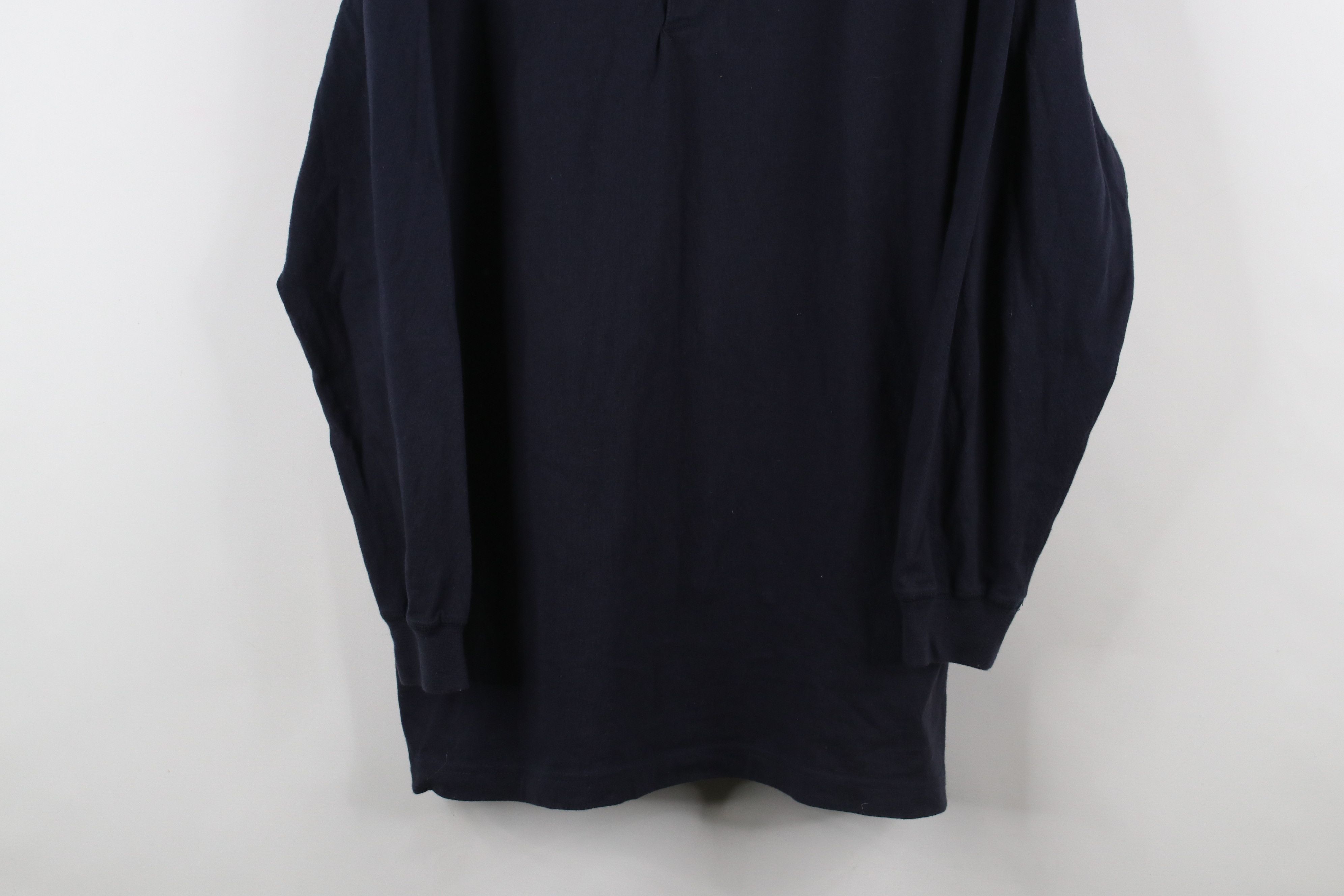Vintage Vintage 90s Streetwear Blank Long Sleeve Henley T-Shirt Blue Size US M / EU 48-50 / 2 - 3 Thumbnail