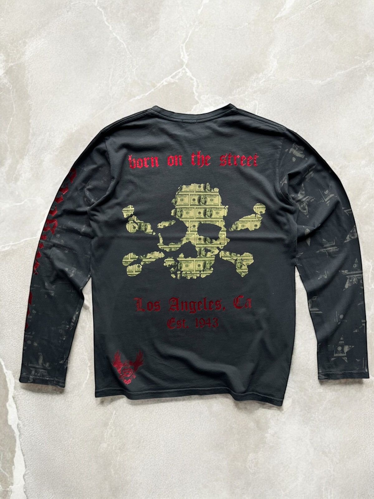 Christian Audigier SMET by CHRISTIAN AUDIGIER long sleeve tee Rap y2k vintage Size US L / EU 52-54 / 3 - 1 Thumbnail