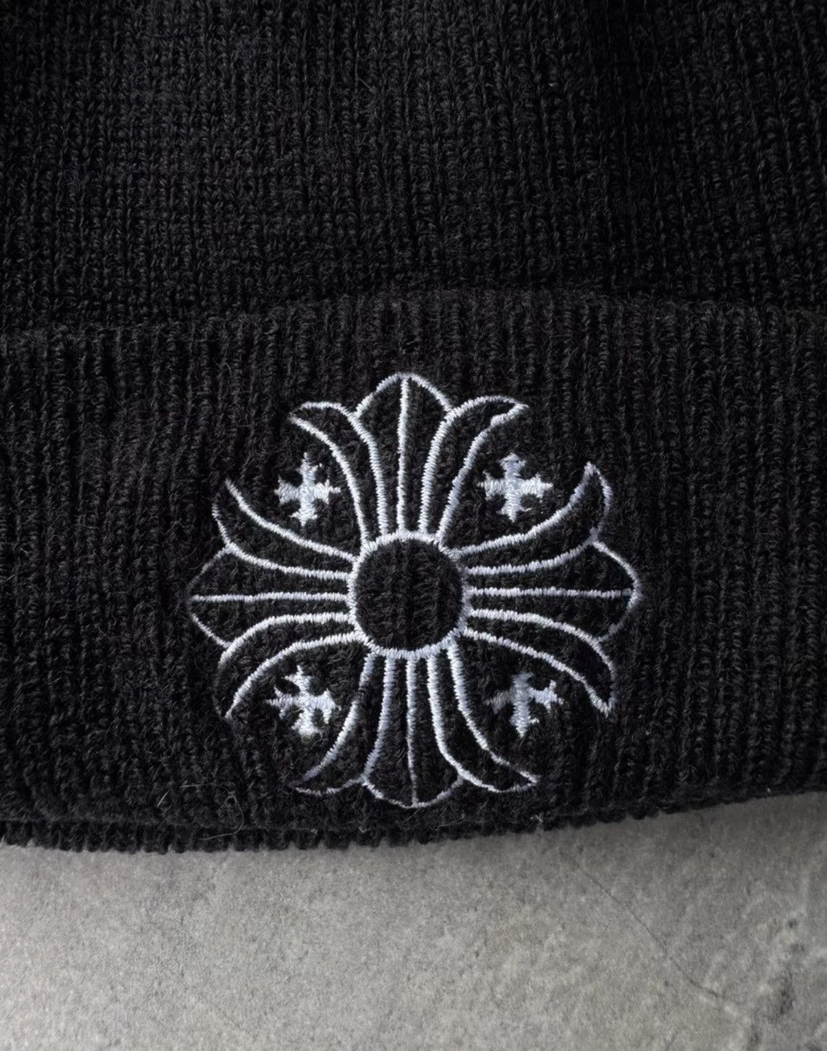 Chrome Hearts Chrome Hearts Cross Embroidered Beanie Size ONE SIZE - 3 Thumbnail