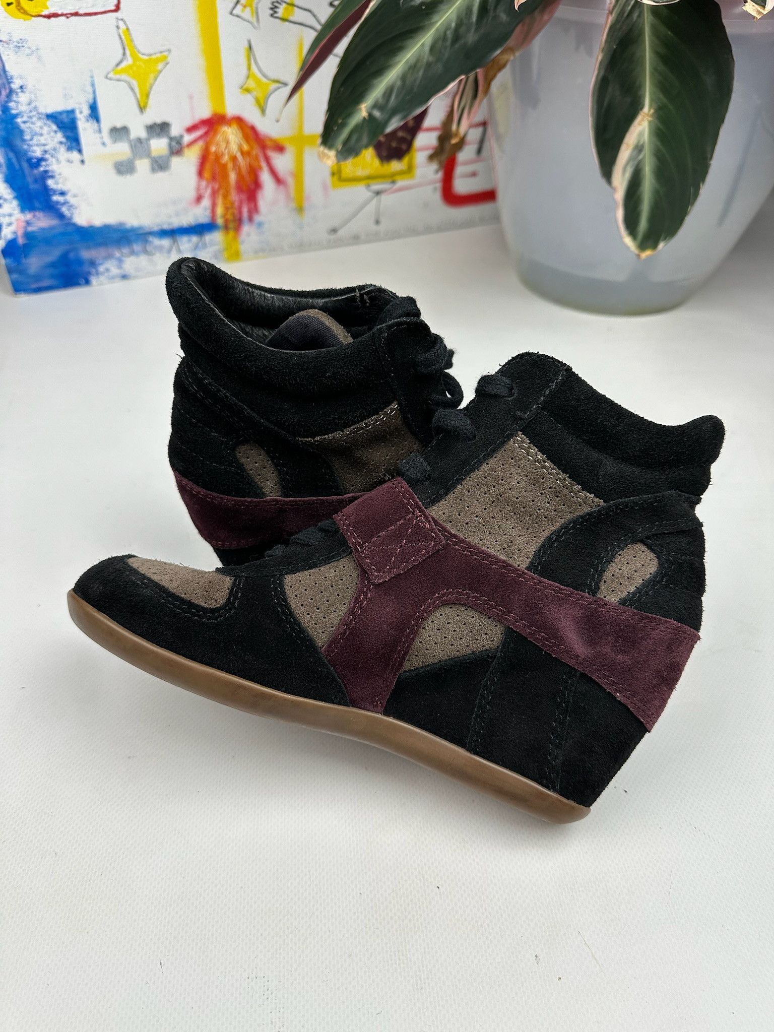 Japanese Brand Isabel Marant style Bekett Wedge Sneakers Shoes Opium Size US 8 / IT 38 - 13 Thumbnail