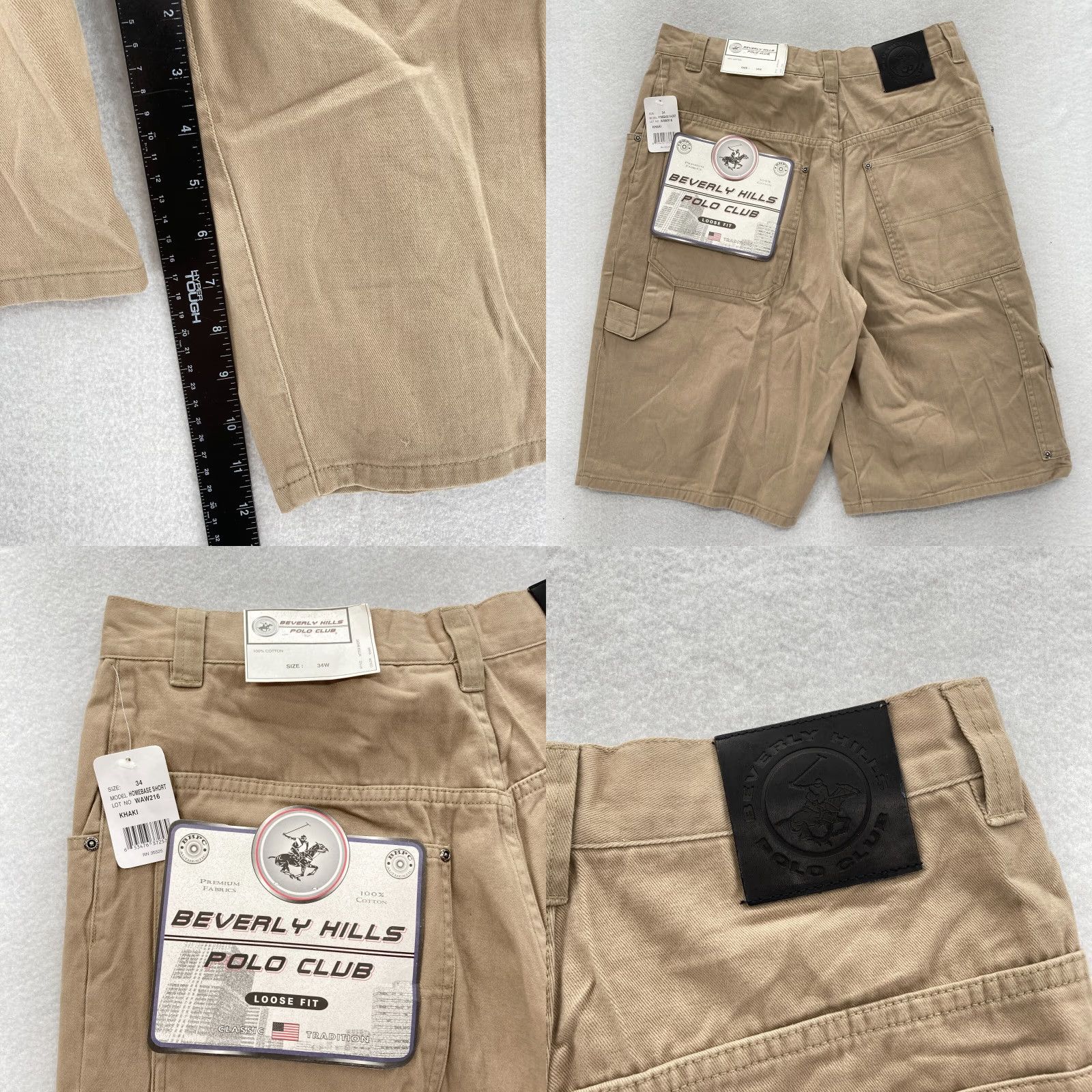 Beverly Hills Polo Club Vintage Beverly Hills Polo Club Carpenter Shorts Mens 34 Khaki Beige Embroidered Size US S / EU 44-46 / 1 - 8 Thumbnail