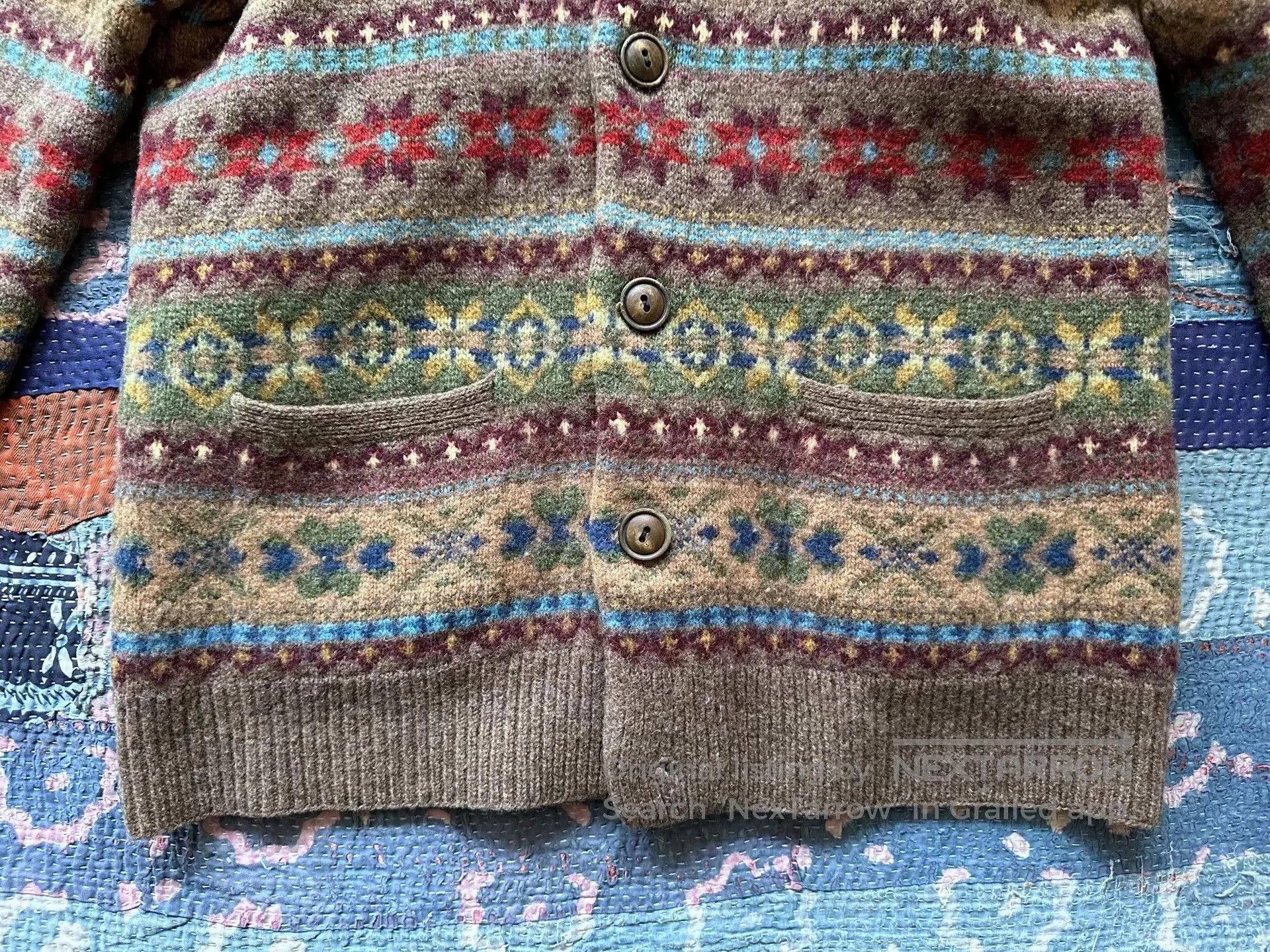 RRL Ralph Lauren RRL Wool Fair Isle Stripe Sweater. Size US M / EU 48-50 / 2 - 5 Thumbnail