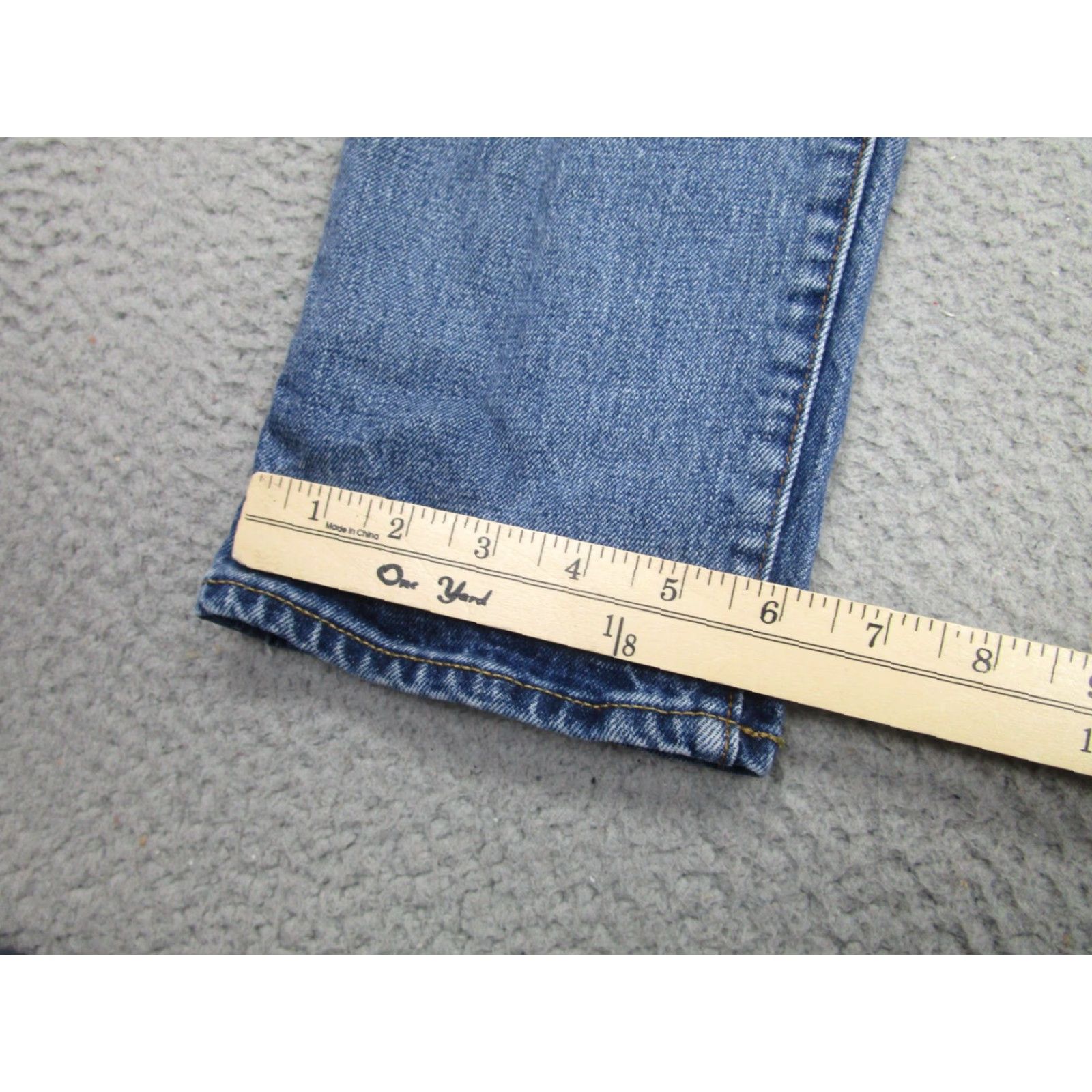 Gap VINTAGE Gap Cone Denim Jeans Mens 31x34 Slim Skinny Denim Blue Distressed Patchwork Redline Repair Size US 31 - 4 Thumbnail