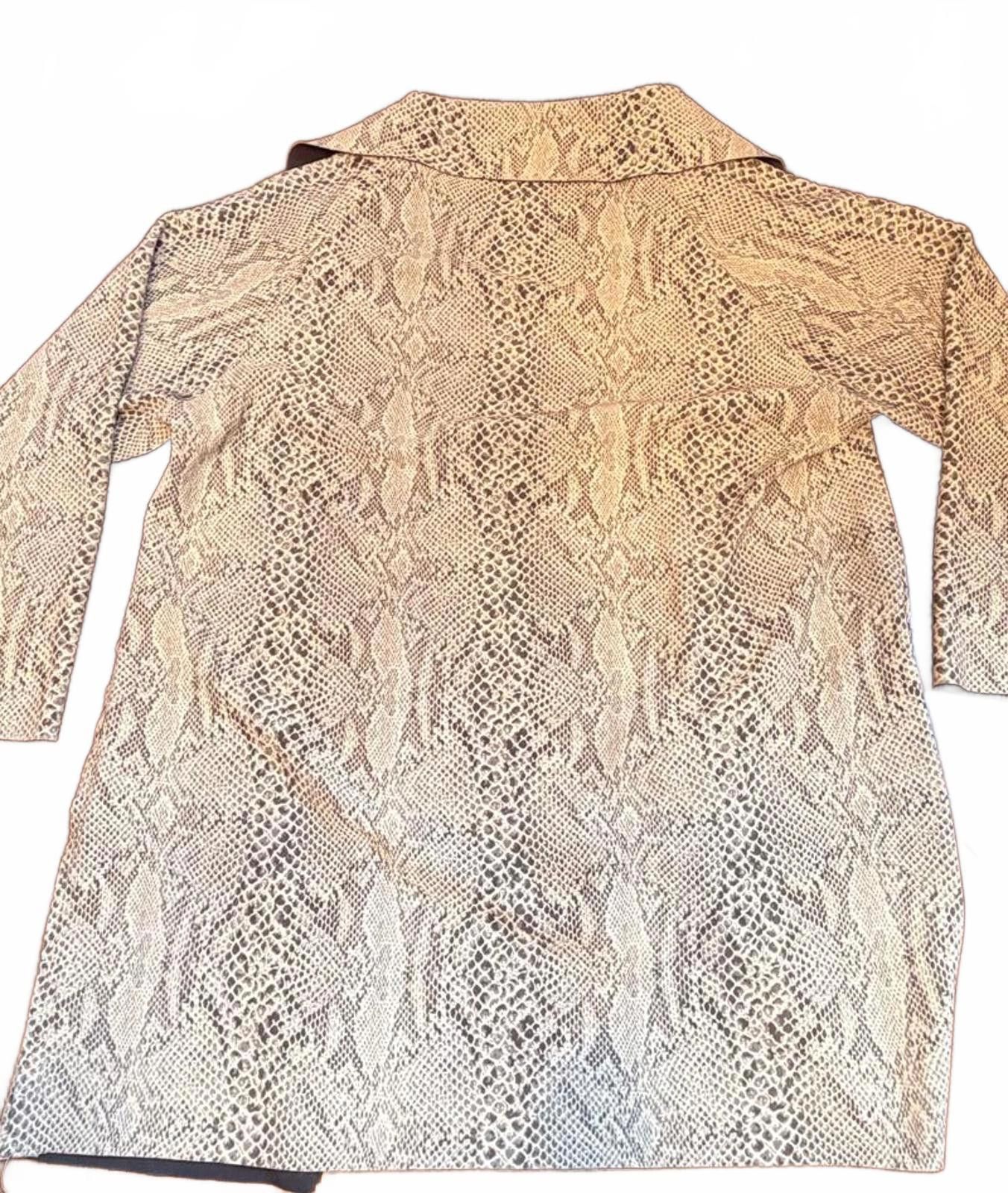 Other Norma Kamali Kamal Kulture Snake Print Coat Size Small Size ONE SIZE - 5 Thumbnail