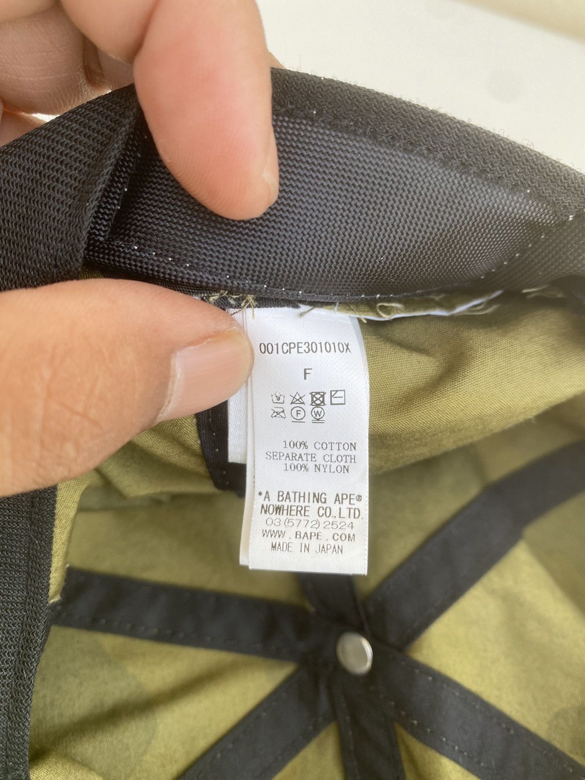Bape Rare Bape 1st Camo Panel Green Cap/Hat Size ONE SIZE - 15 Thumbnail