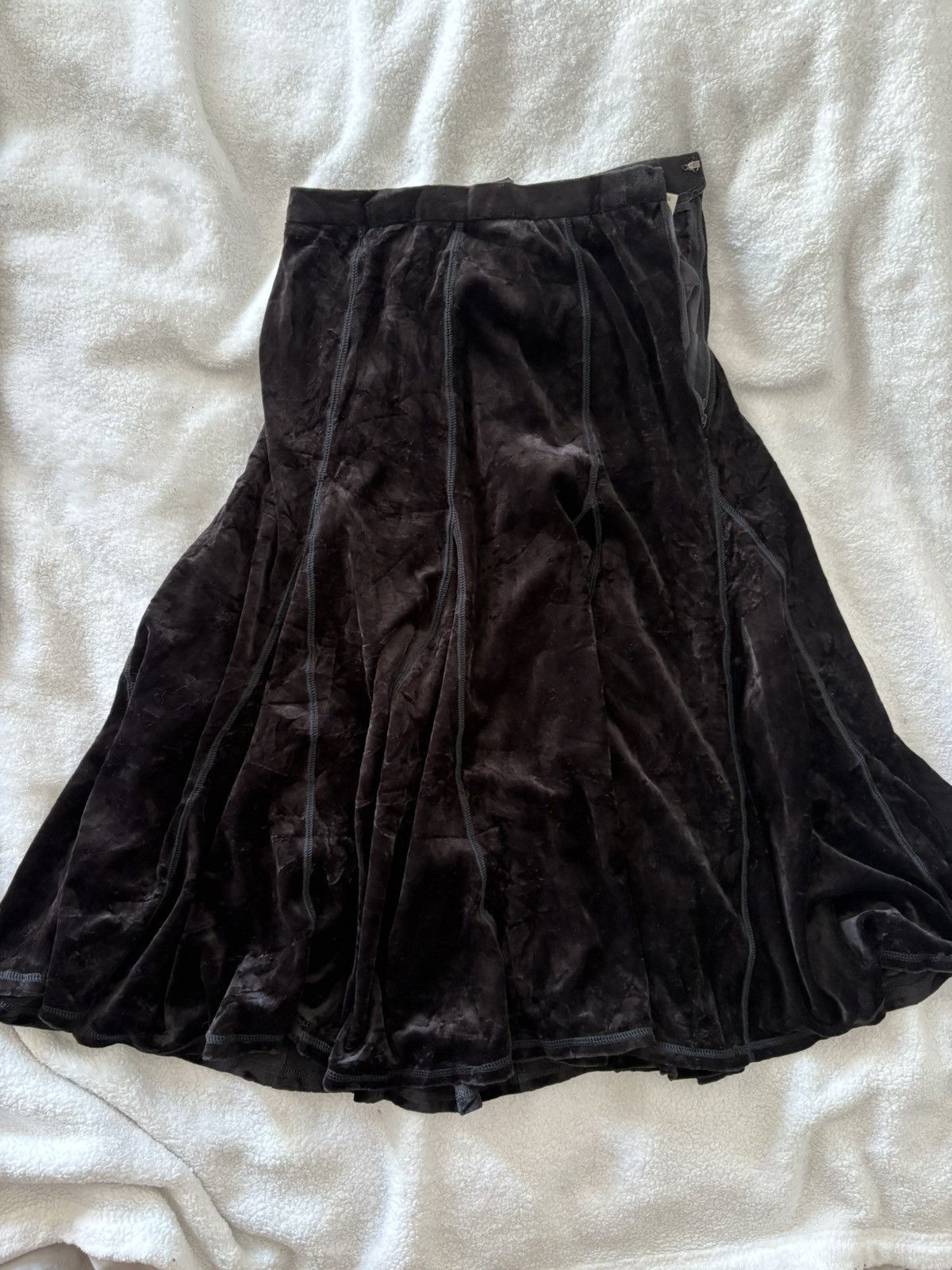 Other Vintage Black Velvet Skirt — Italia Lamodagoji Size ONE SIZE - 1 Thumbnail