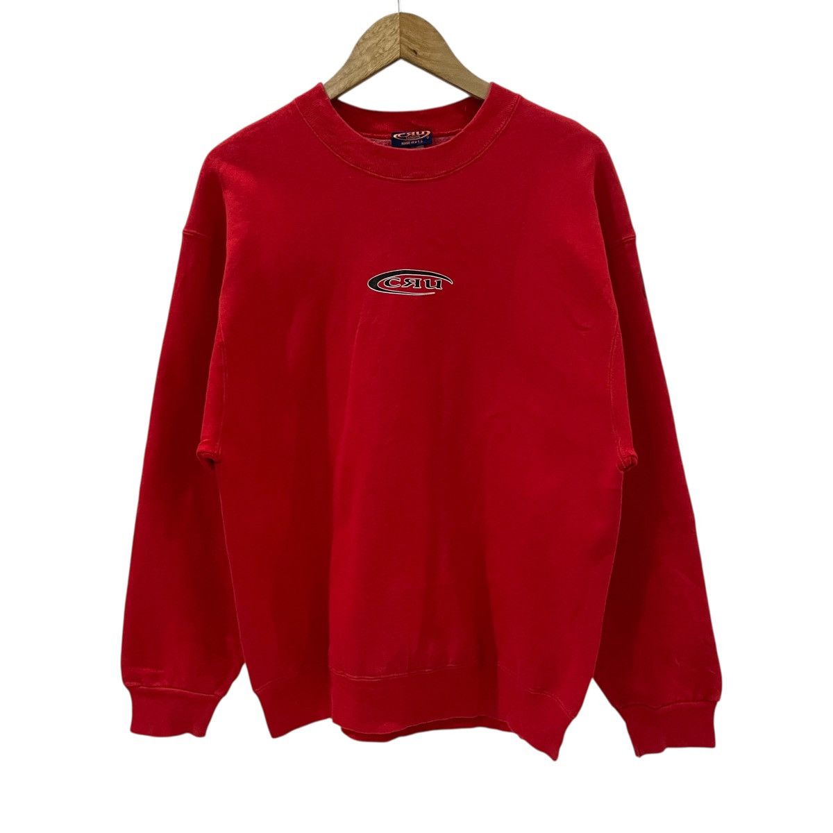 Vintage Vintage 90s Cru Design Beach Surfing Pullover Seeatshirt Size US M / EU 48-50 / 2 - 1 Thumbnail