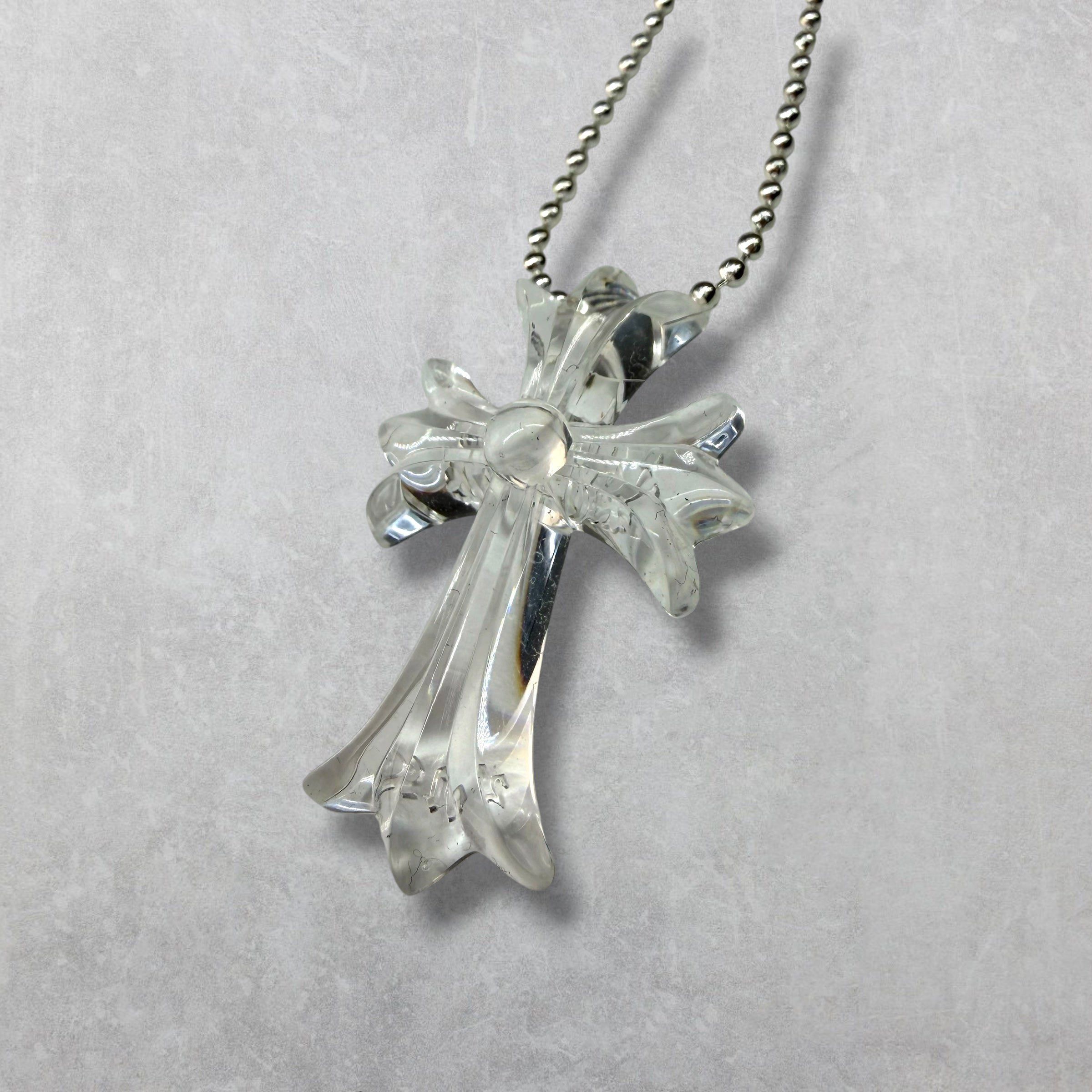 Chrome Hearts Chrome Hearts Transparent Silichrome Cross Necklace Size ONE SIZE - 2 Thumbnail