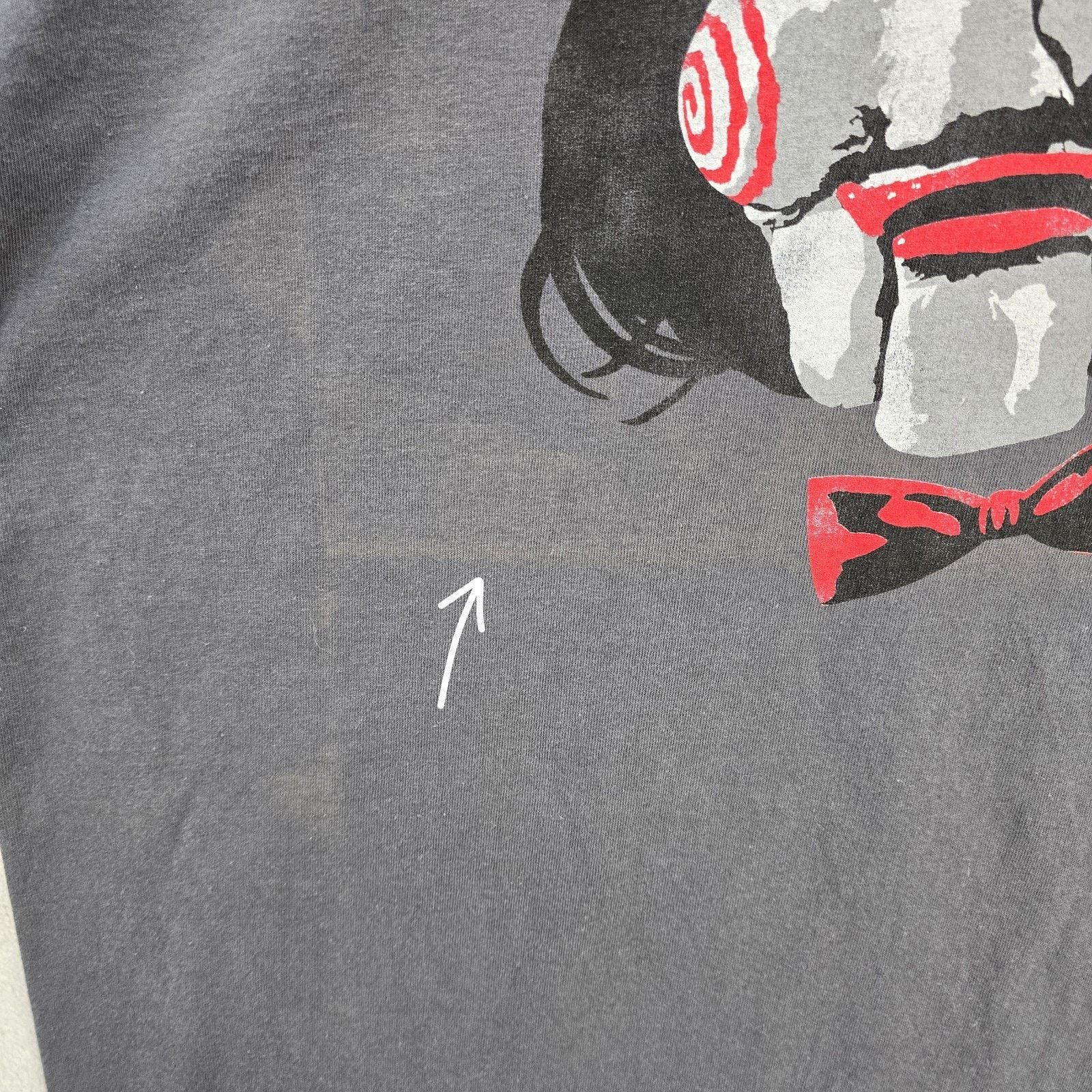 Gildan Vintage SAW Horror Movie Shirt XL Rare Jigsaw Big Face 2004 Size US XL / EU 56 / 4 - 4 Thumbnail