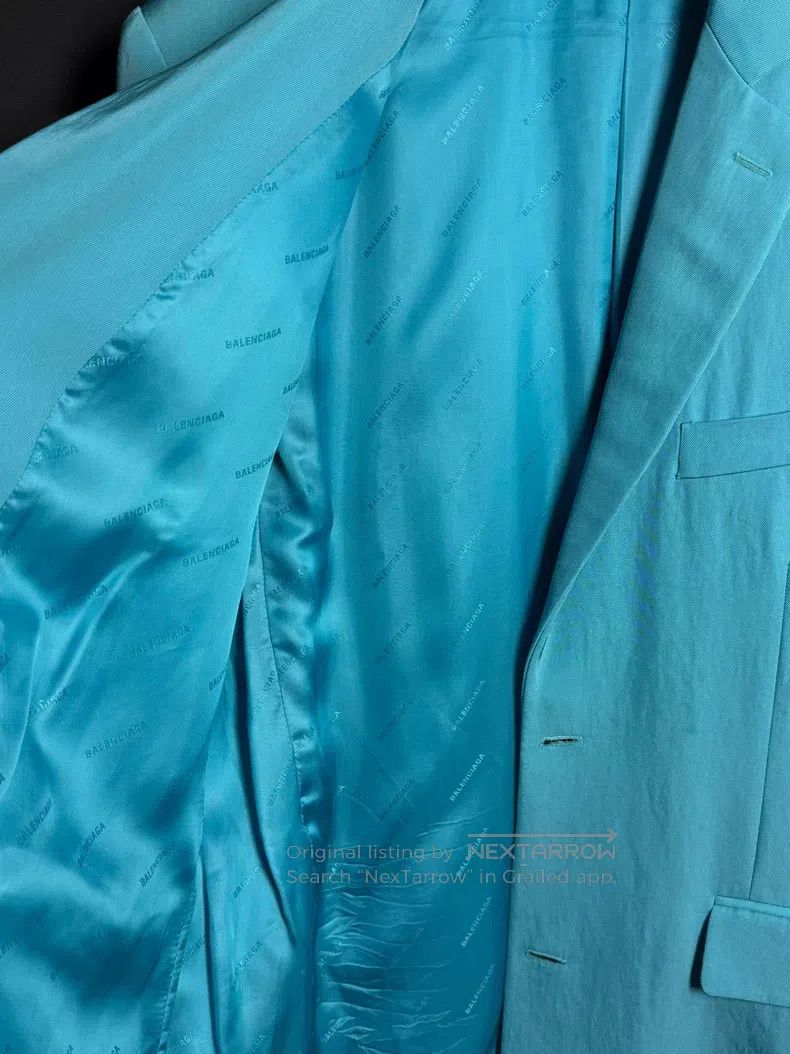 Balenciaga Balenciaga Sleeve Logo Pleated Blazer Jacket Size XS / US 0-2 / IT 36-38 - 4 Thumbnail