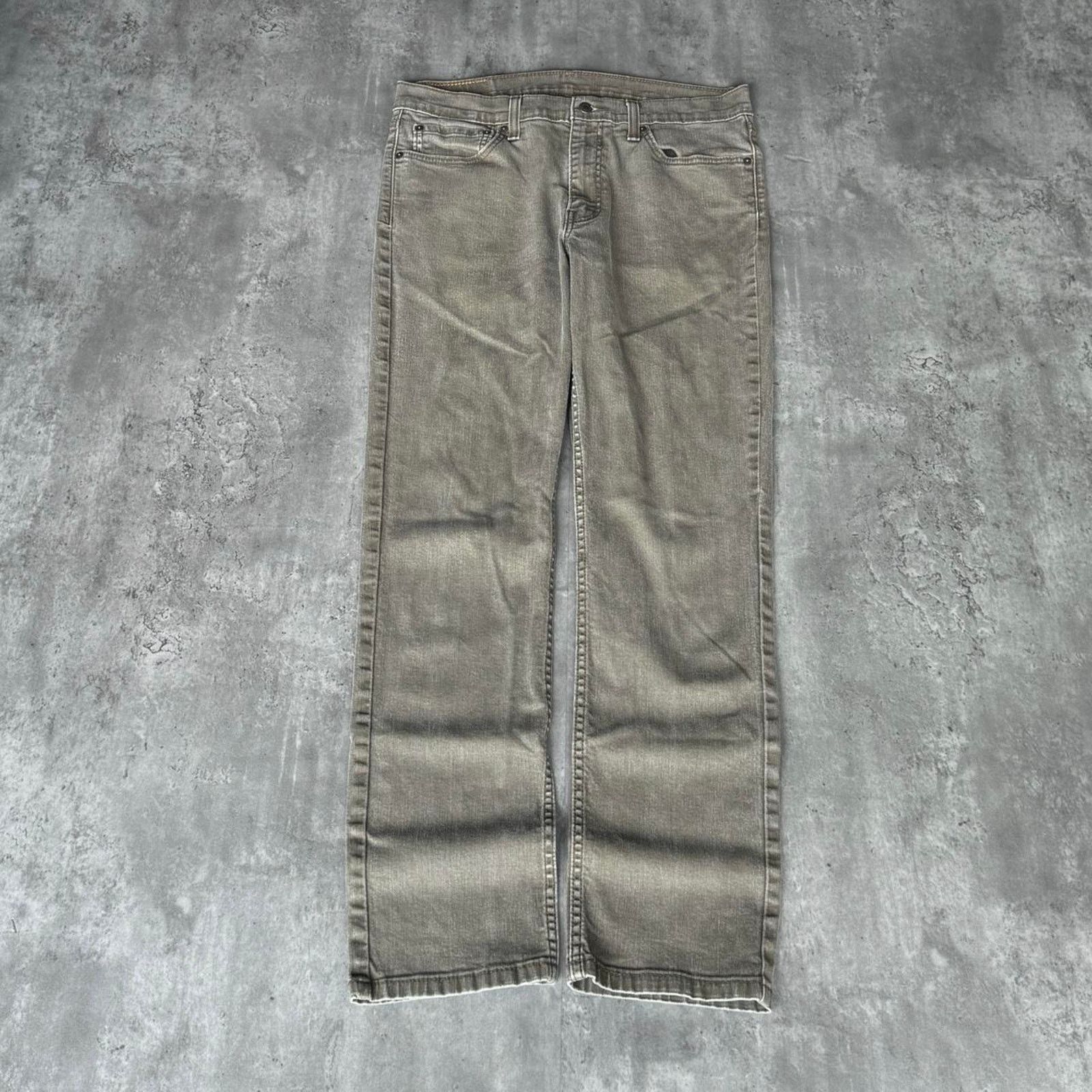 Levi's × Travis Scott Vintage Y2K Levi’s 511 Faded Green Mocha Grunge Opium Jeans Size US 33 - 2 Thumbnail