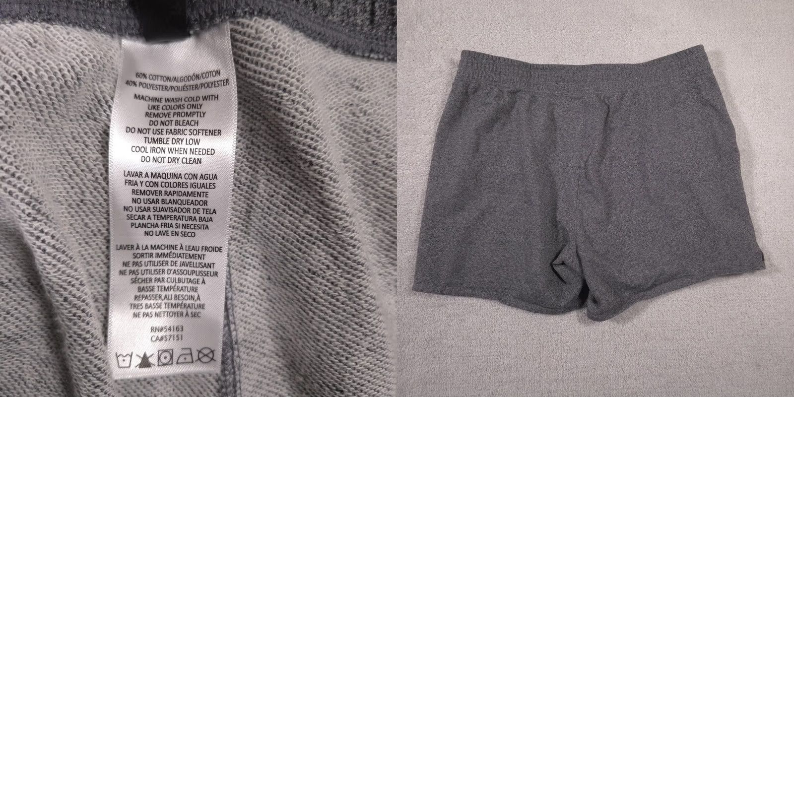 Calvin Klein Calvin Klein Performance Shorts Mens 2XL Gray Elastic Waist Pockets Casual Gym & Training CK Logo Streetwear Size US 39 - 9 Thumbnail