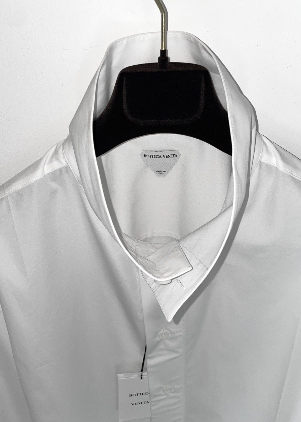Bottega Veneta RUNWAY SS26 Bottega Veneta High Neck Poplin Shirt Size US S / EU 44-46 / 1 - 8 Thumbnail