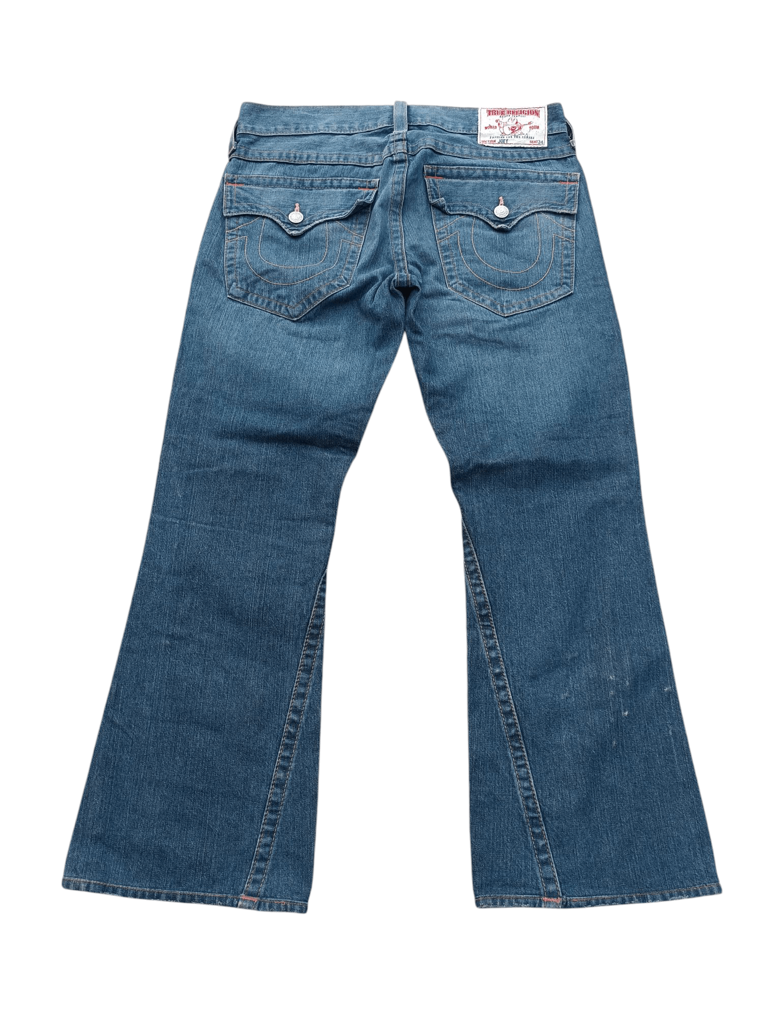 True Religion VINTAGE True Religion Joey Flare Jeans TR026 Size US 34 / EU 50 - 6 Thumbnail