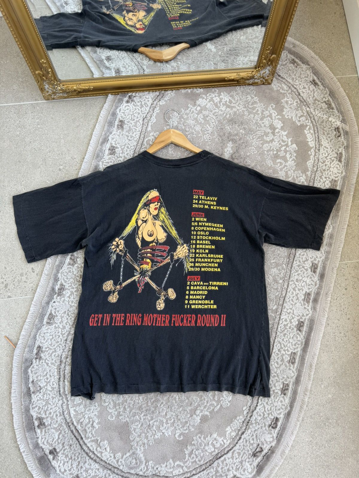 Guns N' Roses 90’s Guns N' Roses Get In The Ring vintage Faded t-shirt Size US XL / EU 56 / 4 - 12 Thumbnail