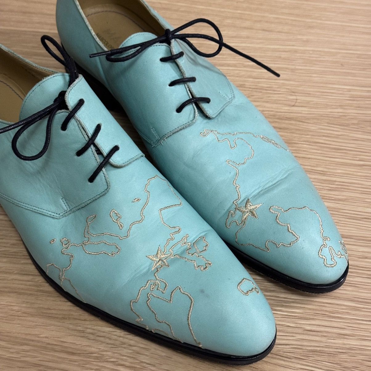 Other Mascolori x Hotel New York Limited Edition Mint Green Derby Size US 12 / EU 45 - 3 Thumbnail