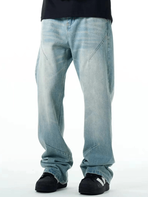 Japanese Brand × Jean Washed distressed casual straight jeans y2k Size US 32 / EU 48 - 1 Thumbnail