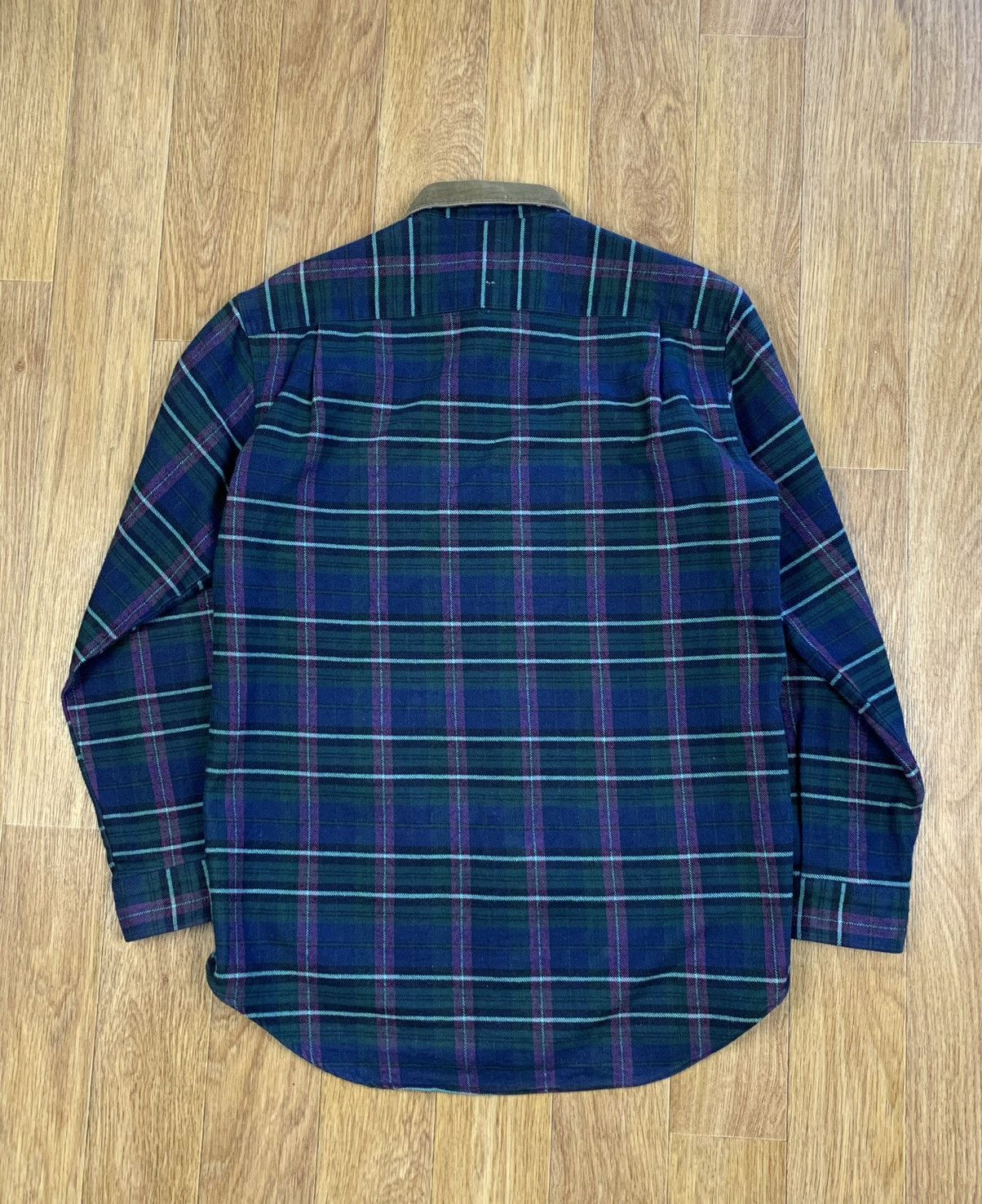Vintage McGregor 90’s Plaid Tartan Flannel Shirt Corduroy Neck Size US M / EU 48-50 / 2 - 6 Thumbnail