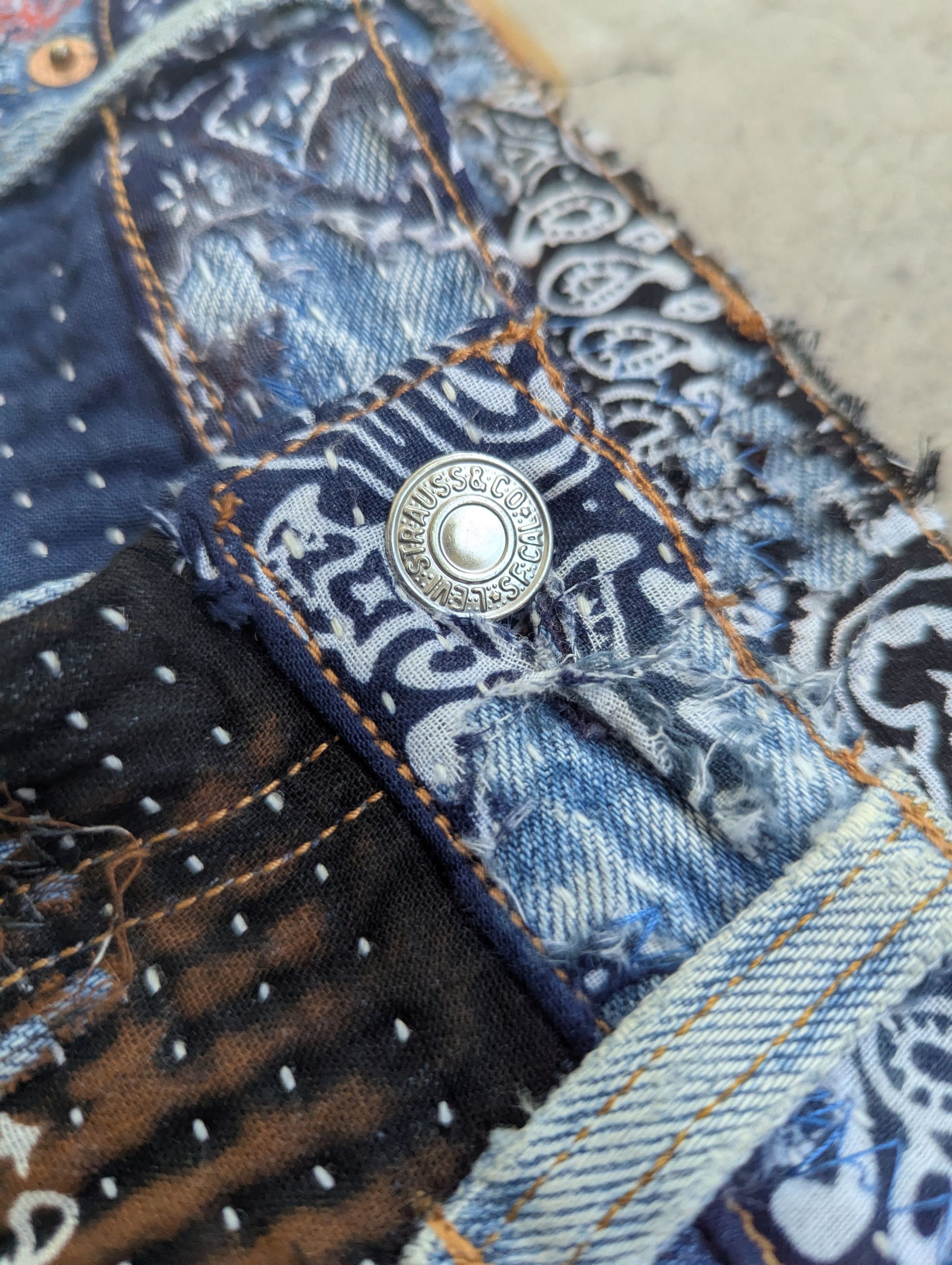 Levi's VintageVintage Levis 501 Inspired Proleta Re Art Custom Made Size US 31 - 9 Thumbnail