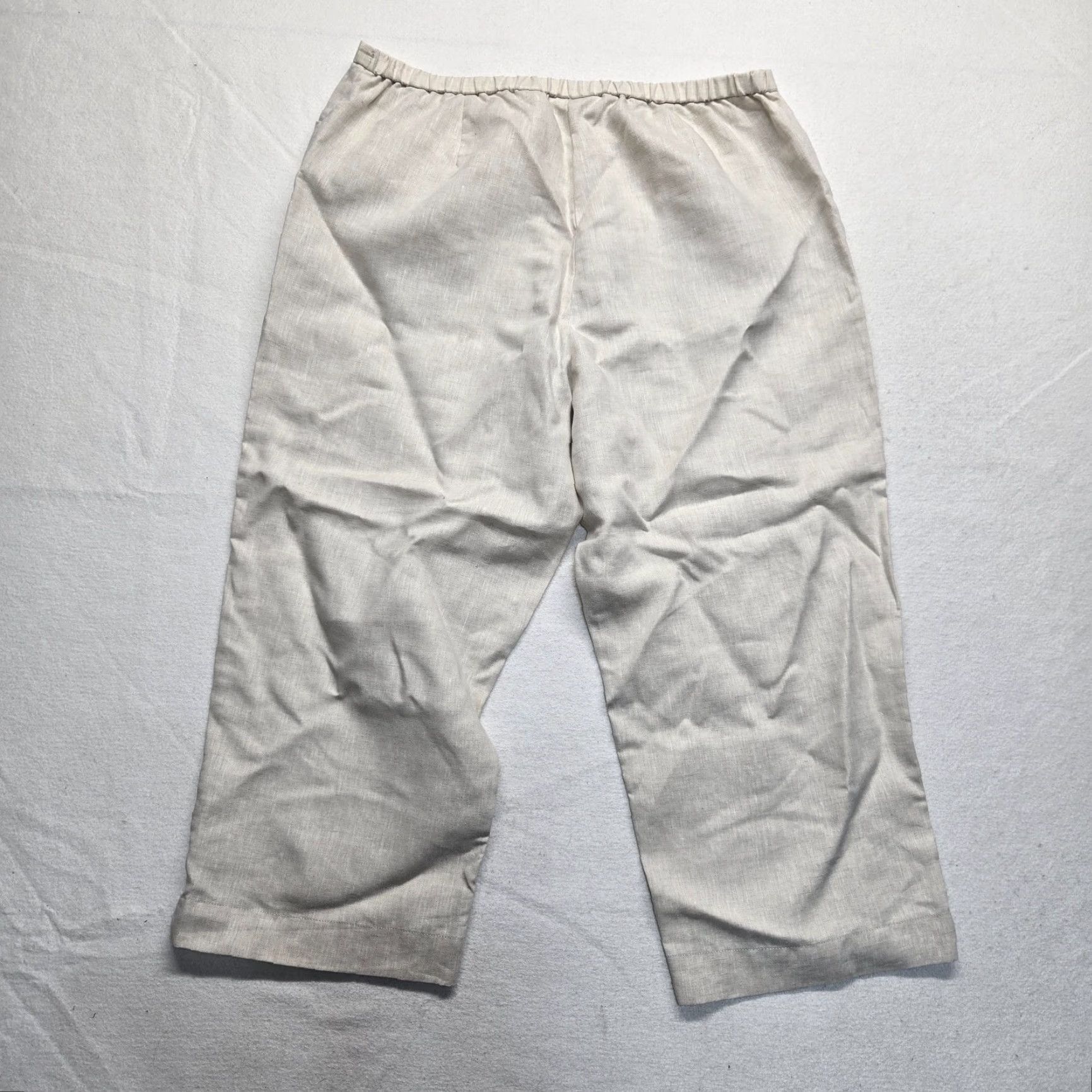 Liz Claiborne Liz Claiborne Audra Beige Khaki Cropped Trousers Capri Pants Adult Women's 14 Size 36" / US 14 / IT 50 - 7 Thumbnail