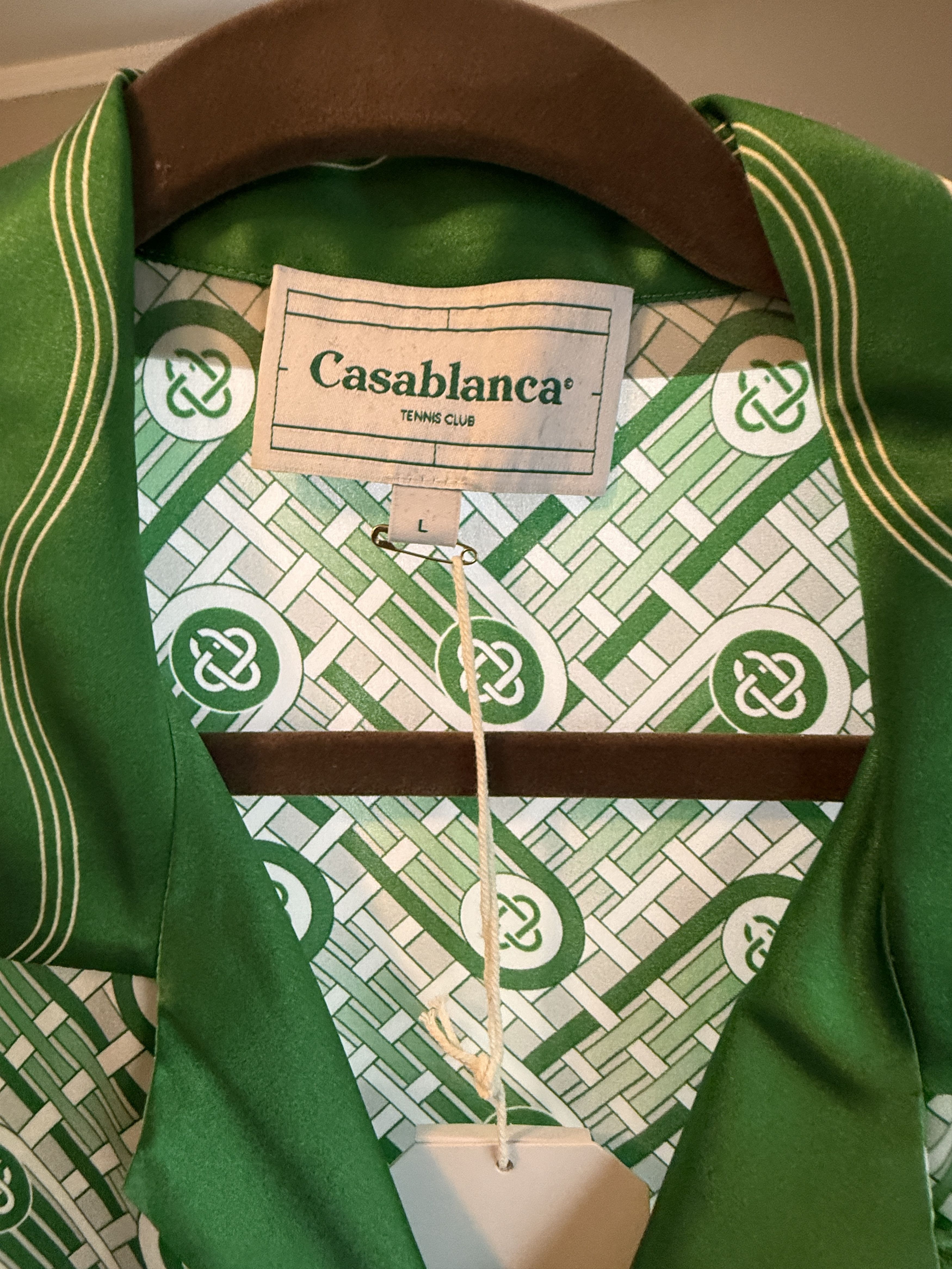 Casablanca Ping Pong Short Sleeve Silk Shirt Size US L / EU 52-54 / 3 - 3 Thumbnail