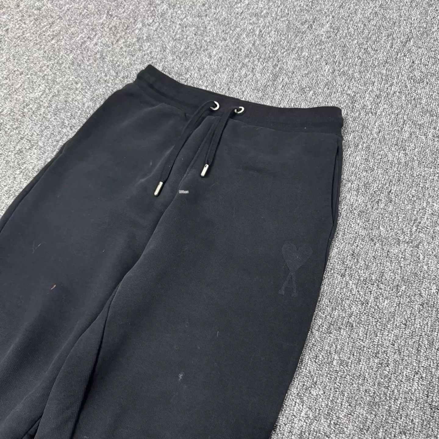 AMI Black Sweatpants with Drawstring - Size 28 Size US 28 / EU 44 - 4 Thumbnail