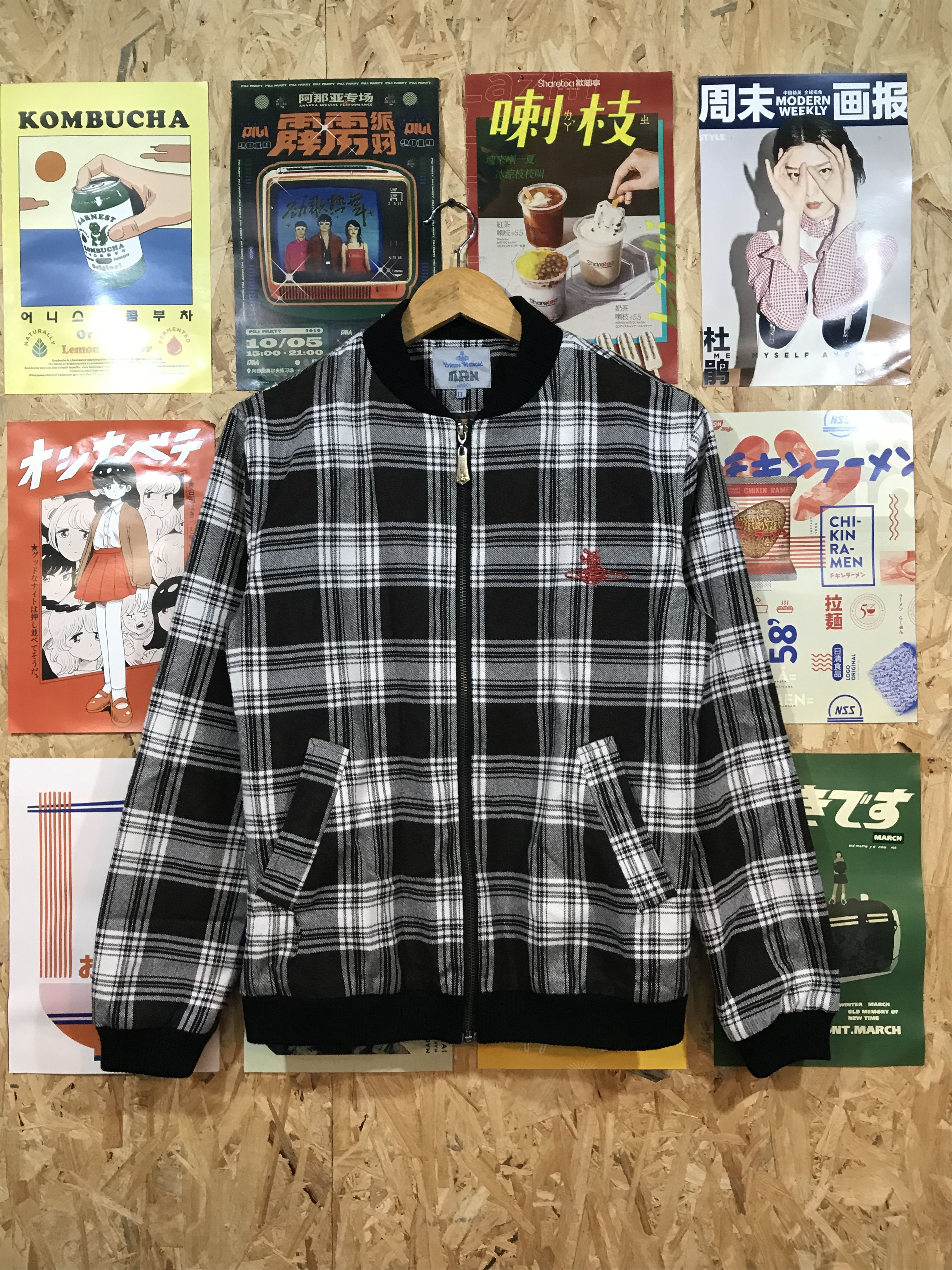 Vivienne Westwood Vivienne Westwood Checkered Bomber Jacket Size US S / EU 44-46 / 1 - 1 Thumbnail