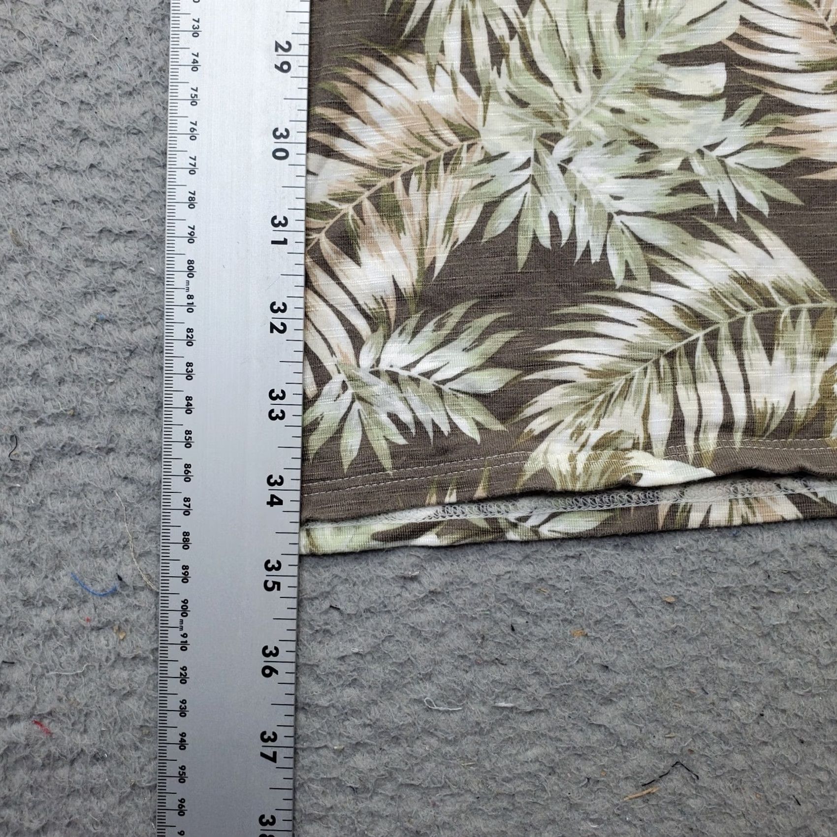 J. Jill J. Jill Skirt A-Line Midi Womens XS Palm Leaf Print Multicolor Pull-On Waist Comfort Size 26" / US 2 / IT 38 - 2 Thumbnail