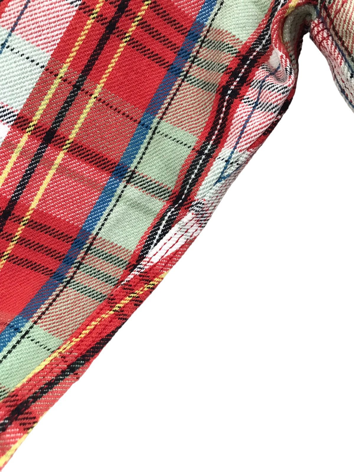 Japanese Brand KNACKERED by Houston Heavyweight Motorcycle Check Shirt Size US S / EU 44-46 / 1 - 6 Thumbnail
