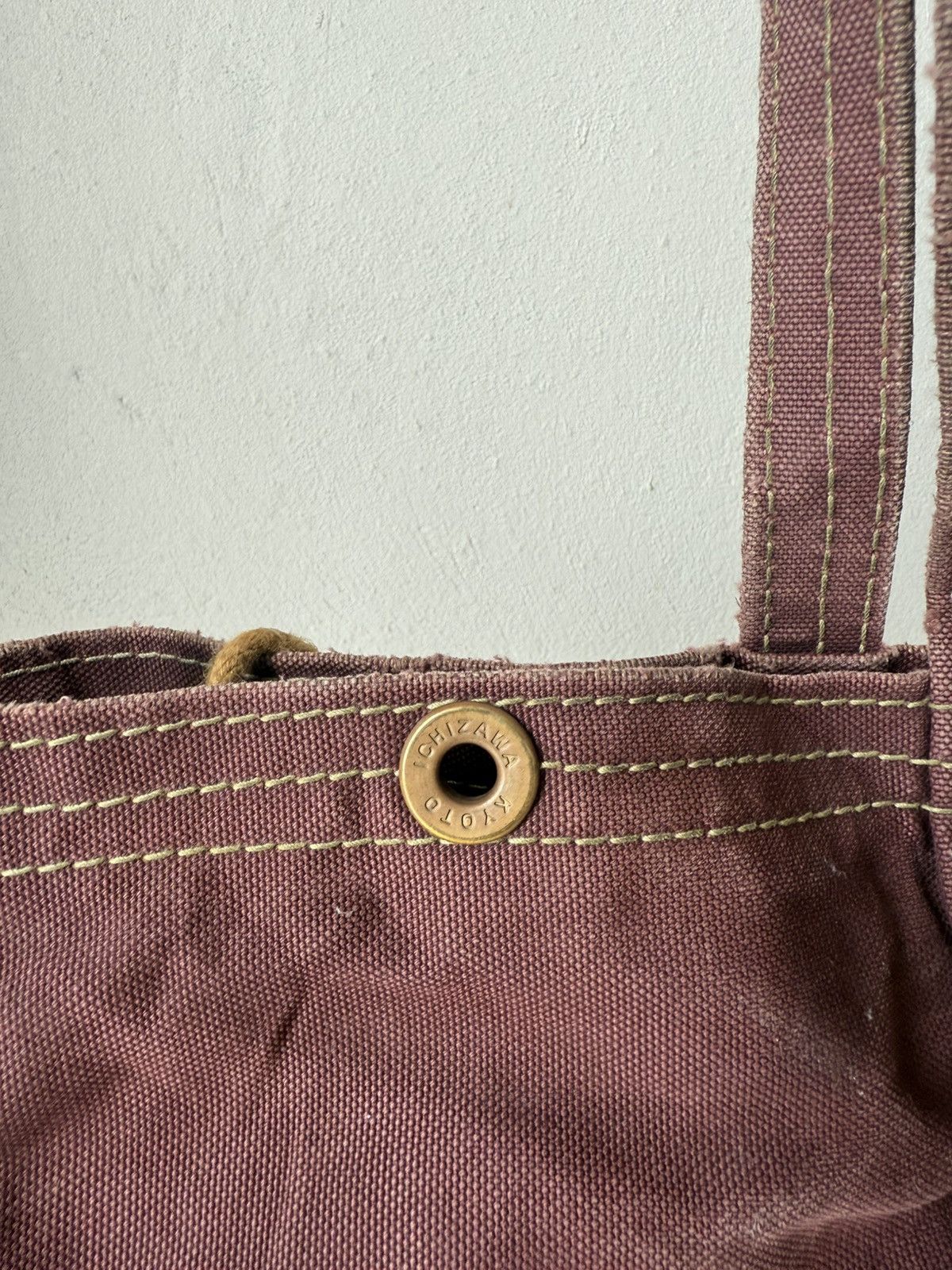 Japanese Brand VTG Japanese Craftmanship Ichizawa Kyoto Red Crimson Totebag Size ONE SIZE - 11 Thumbnail